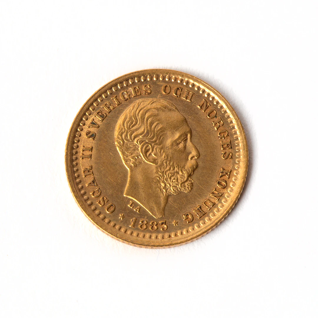 MYNT, 5 kr, Oscar II 1883.