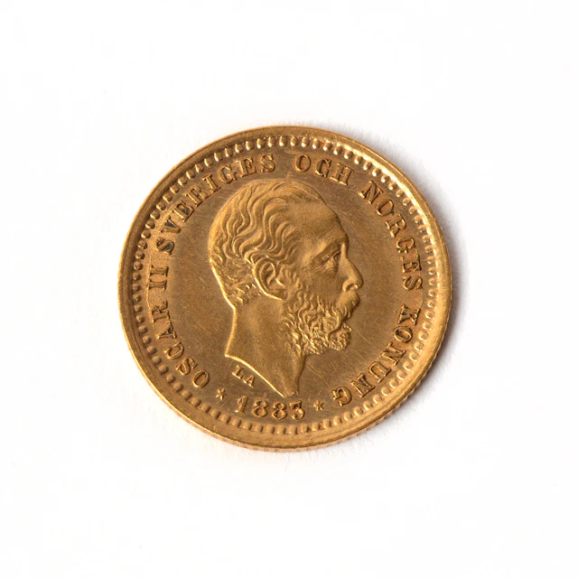 MYNT, 5 kr, Oscar II 1883.