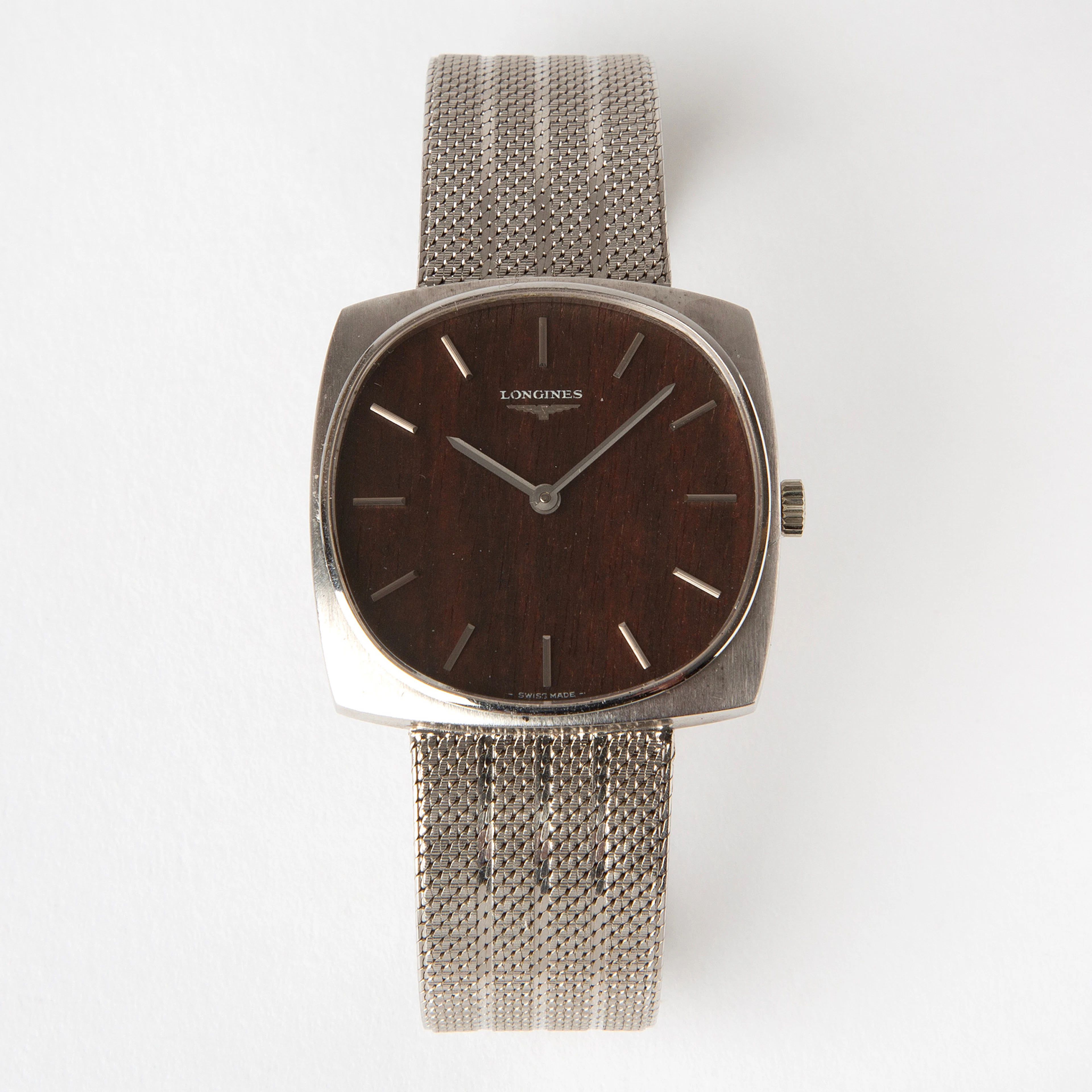 LONGINES, Classic Elegance, armbandsur, 32 x 32 mm, 18K vitguld, 1970-tal.