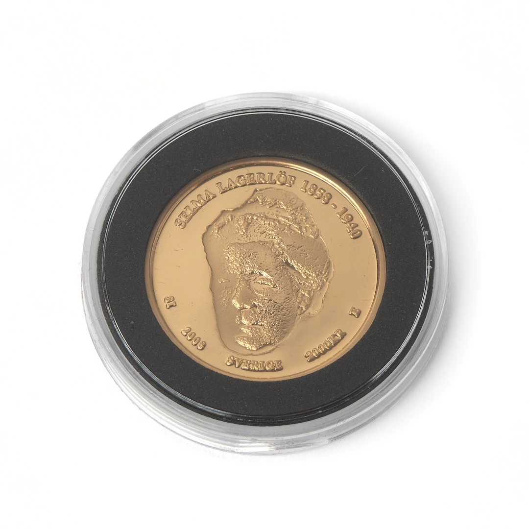 MINNESMYNT 21,6K guld, 2000kr , Selma Lagerlöf 1858-2008.