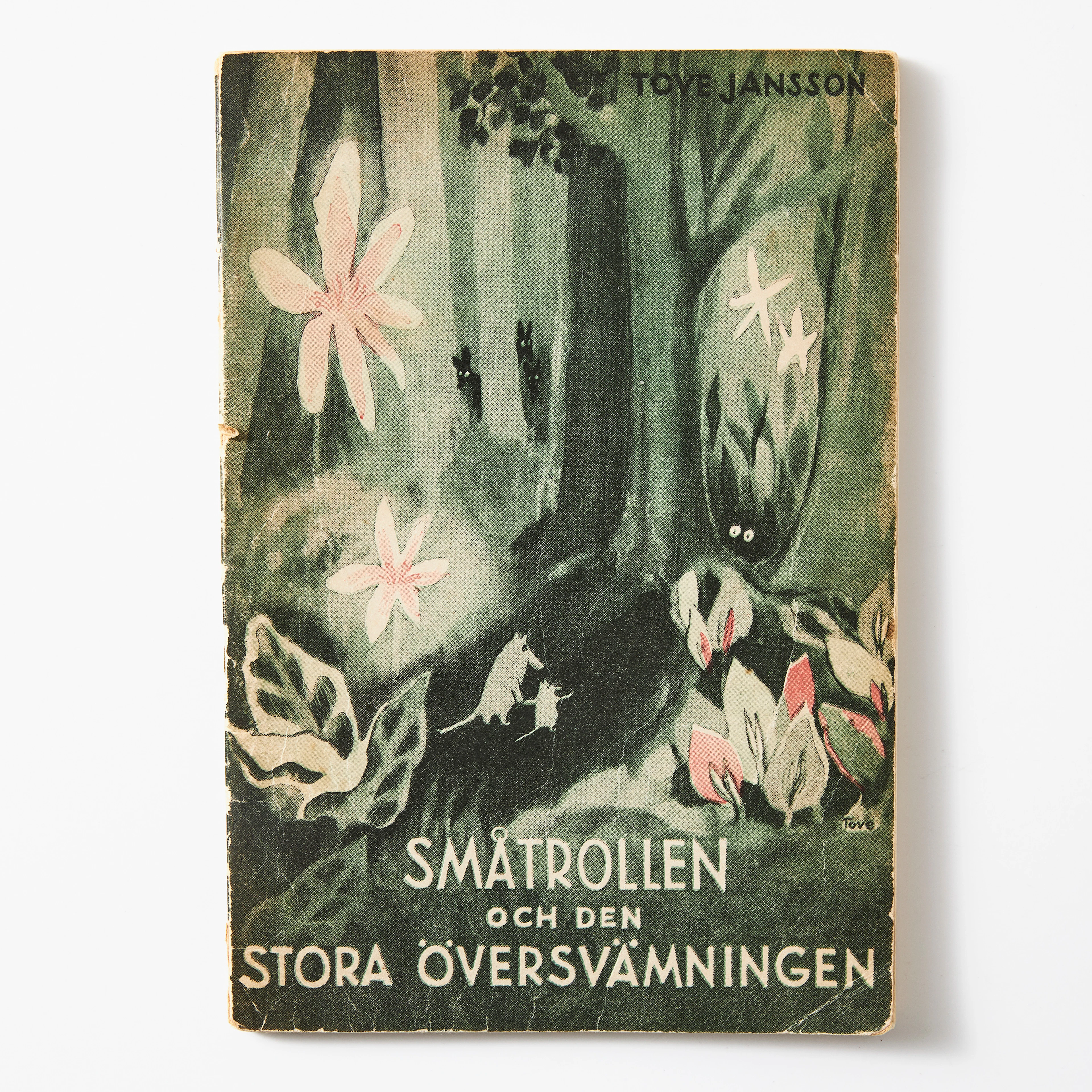 TOVE JANSSON, SMÅTROLLEN OCH DEN STORA ÖVERSVÄMNINGEN, FÖRSTA UPPLAGAN, 1945.