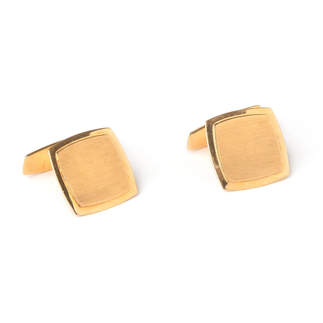 MANSCHETTKNAPPAR, 18K guld, Alton, Falköping, 1968.