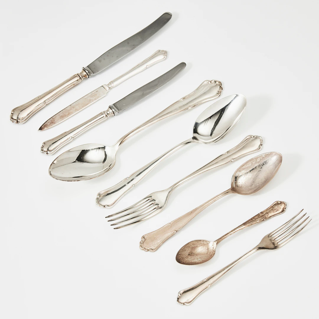 BESTICKUPPSÄTTNING, silver, 67 dlr, mestadels Skandia, varierande