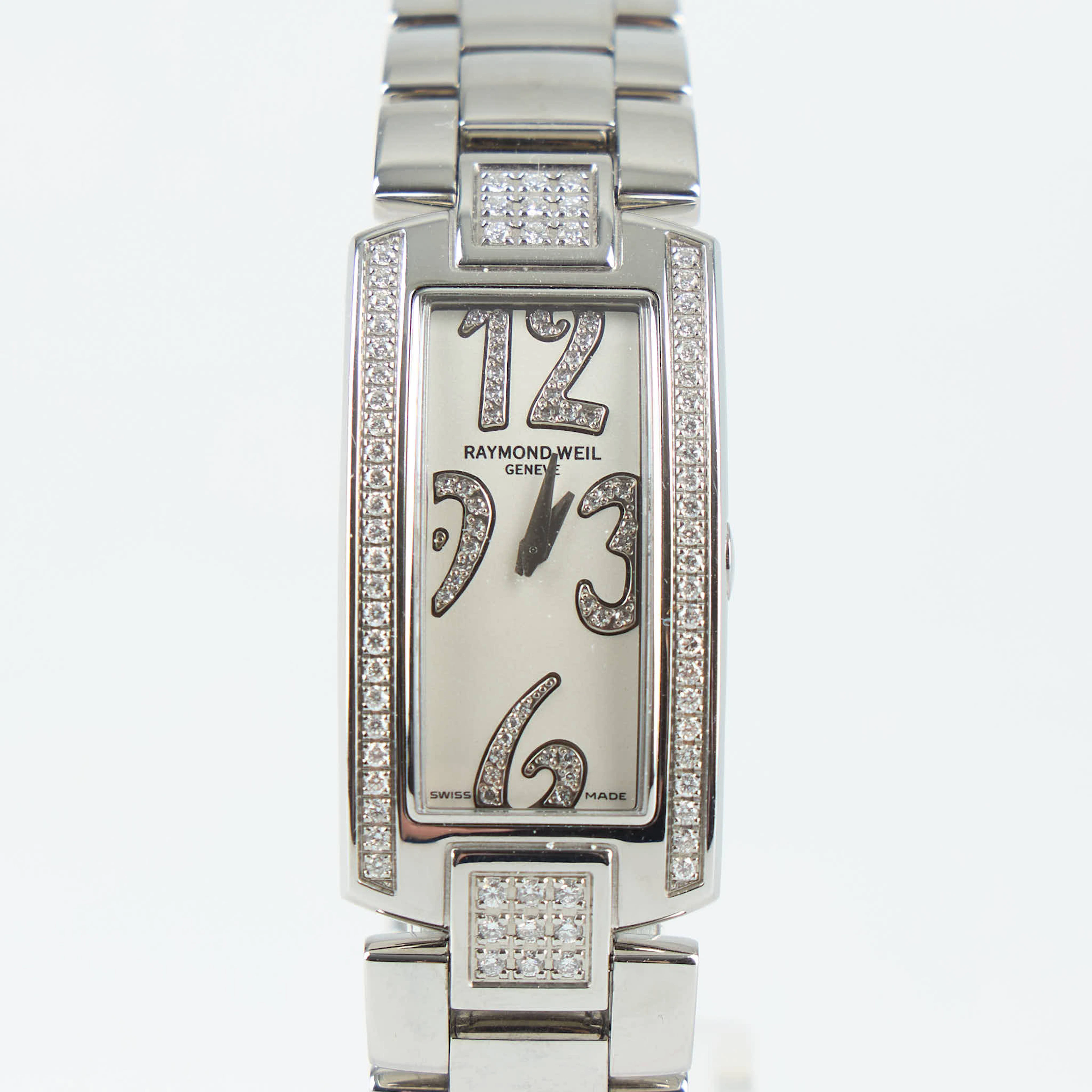 RAYMOND WEIL, Shine Collection, armbandsur, diamanter, 19 x 44 mm, quartz.