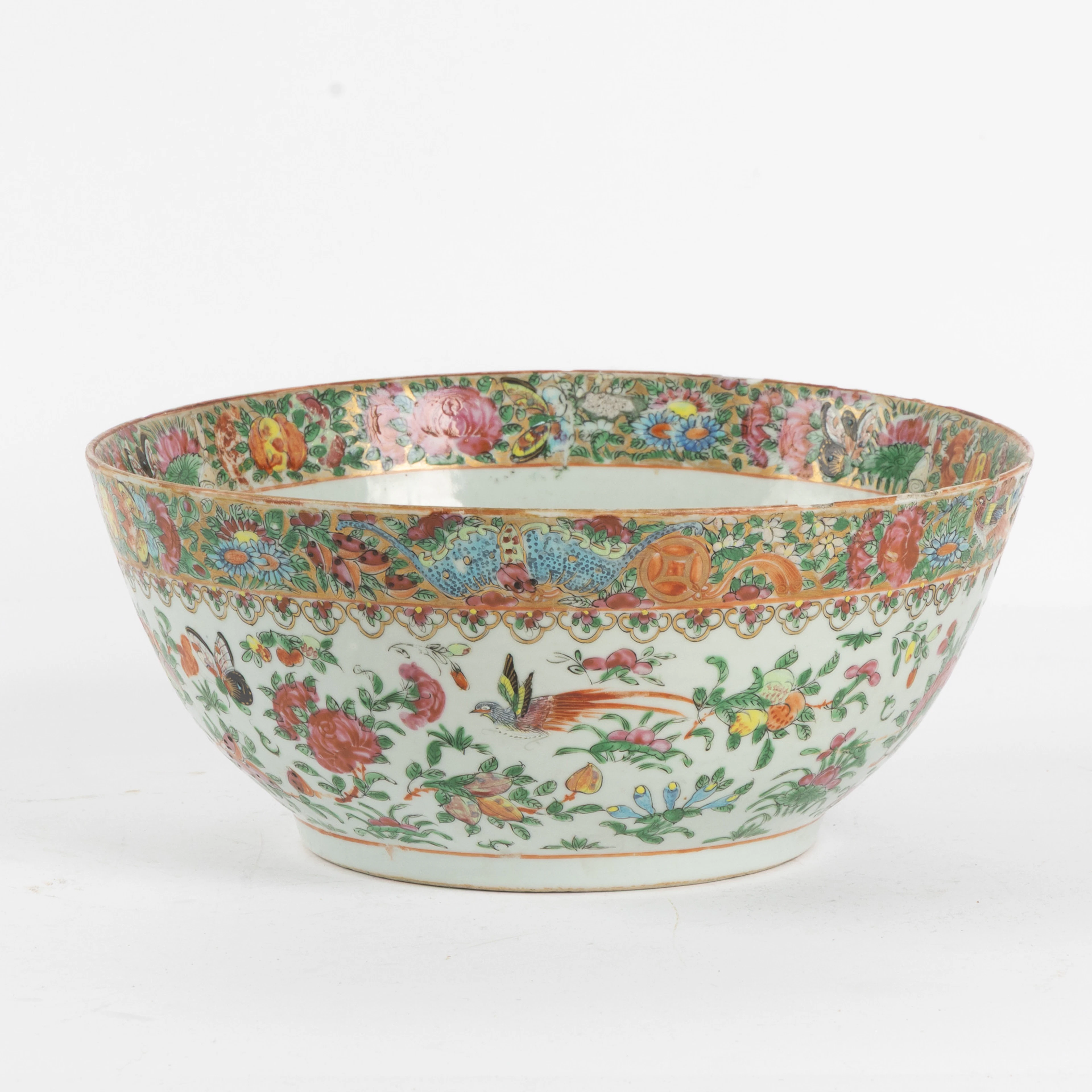 BÅLSKÅL, Kanton, Kina, porslin, 1800-tal.