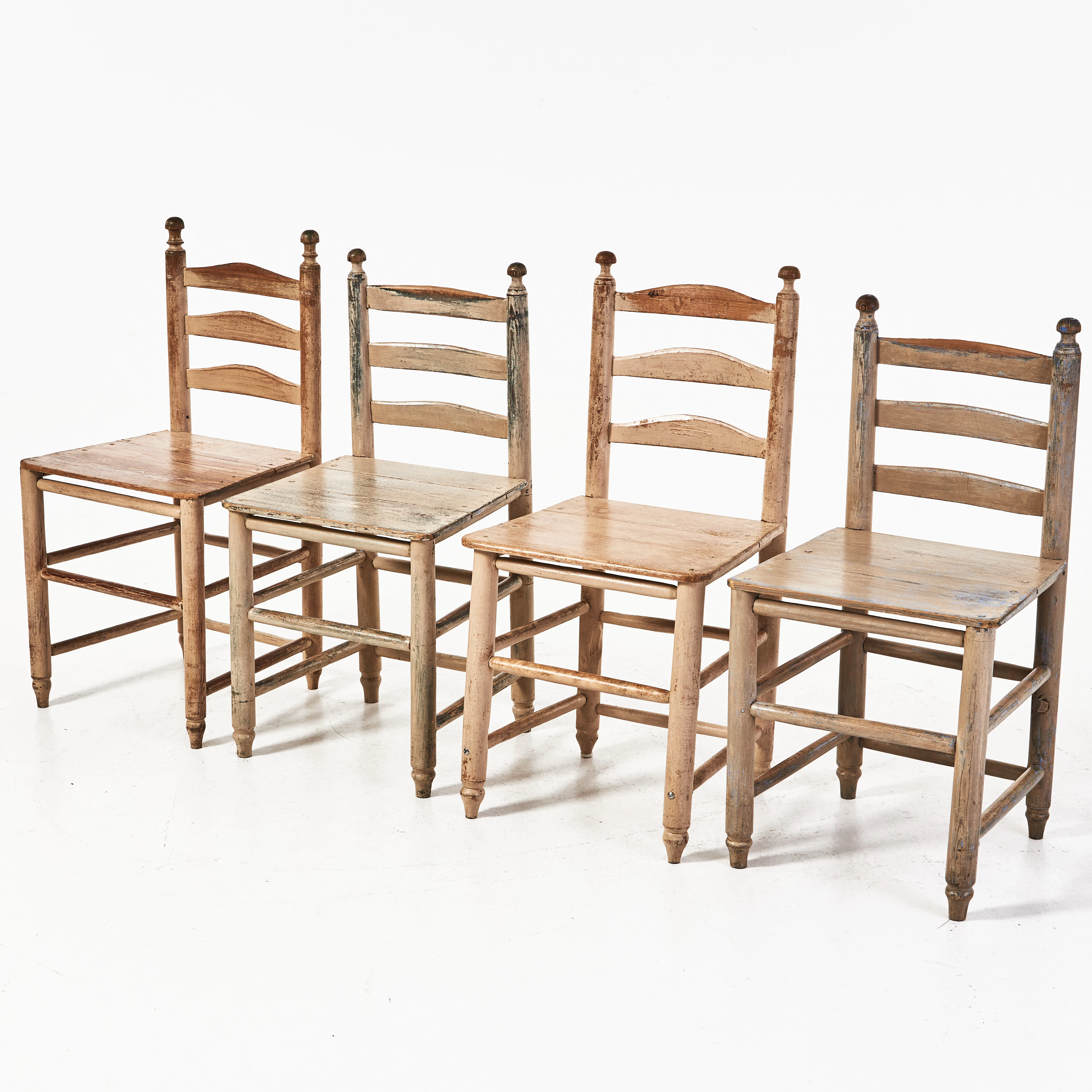 STOLAR Shaker-stil, 2+2, 1800/ 1900-tal, bemålade.