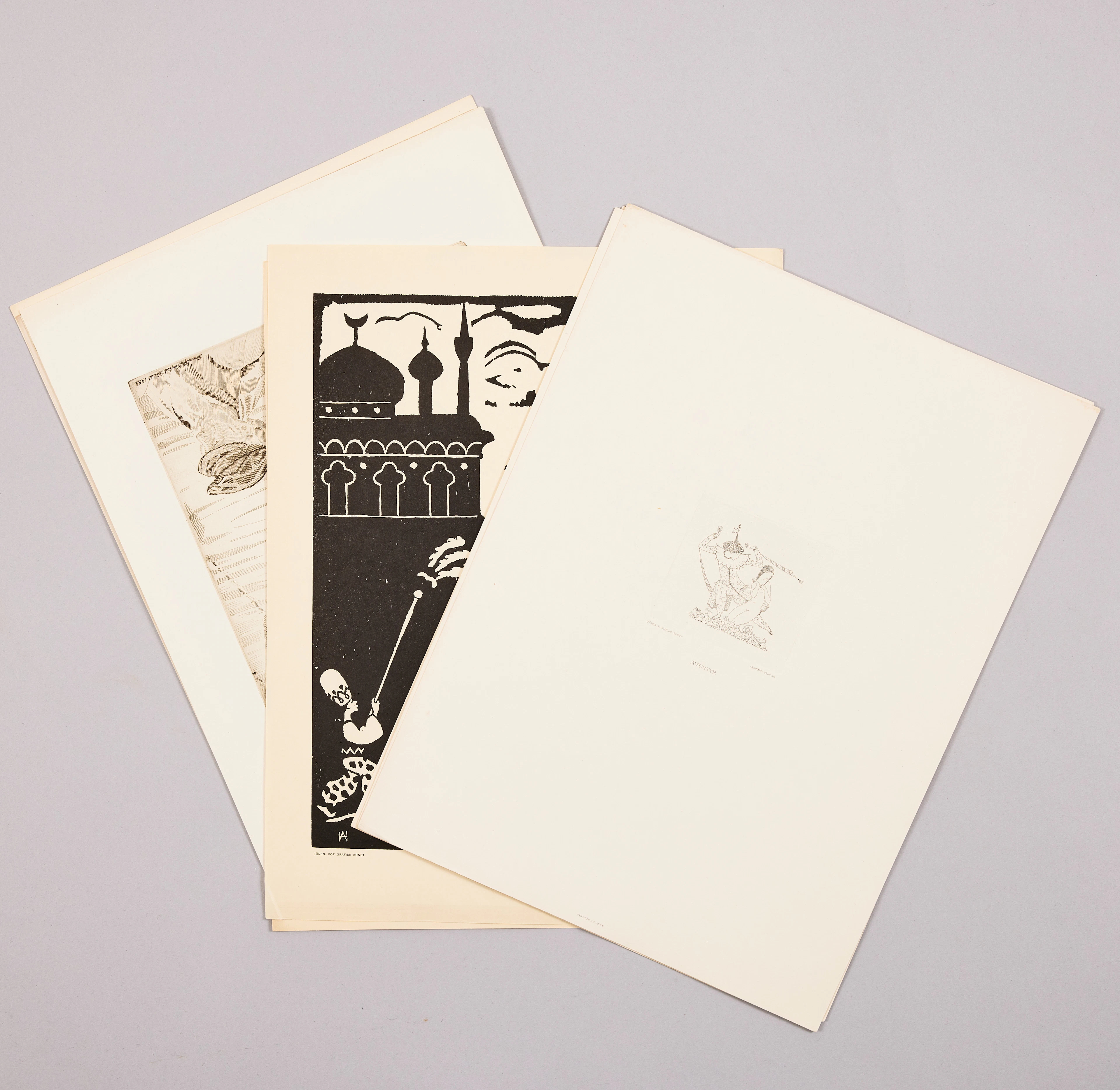 FÖRENINGEN FÖR GRAFISK KONST, ur portföljen 1923 och 1924, Alla signerade