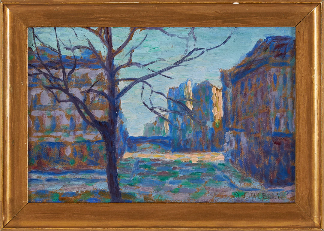 ARTURO CIACELLI (1883-1966). "Place du Gobelin".
