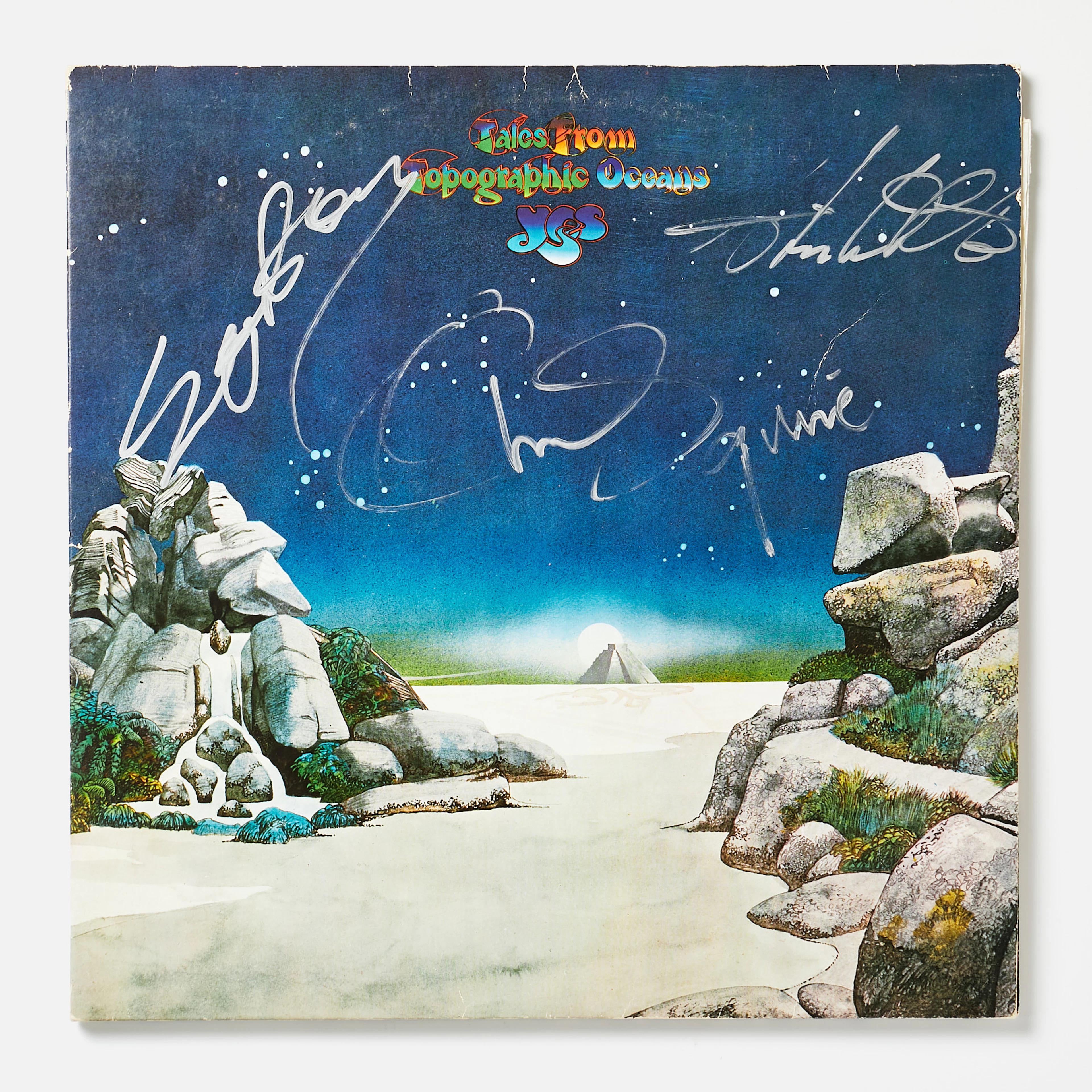 CHRIS SQUIRE, ALAN WHITE,STEVE HOWE, (YES), signerad skiva, LPn "Tales