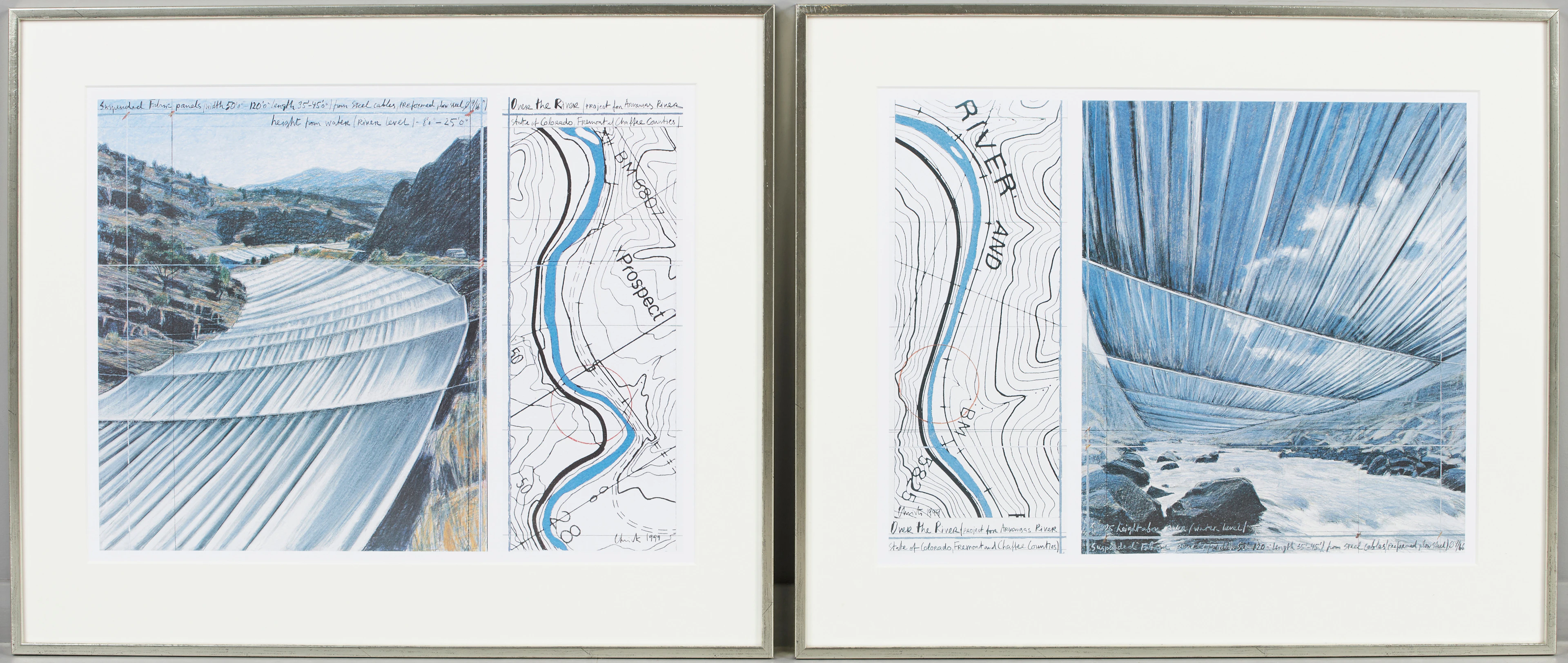 CHRISTO & JEANNE CLAUDE (1935-2020). NACH. 'Over the River (Project