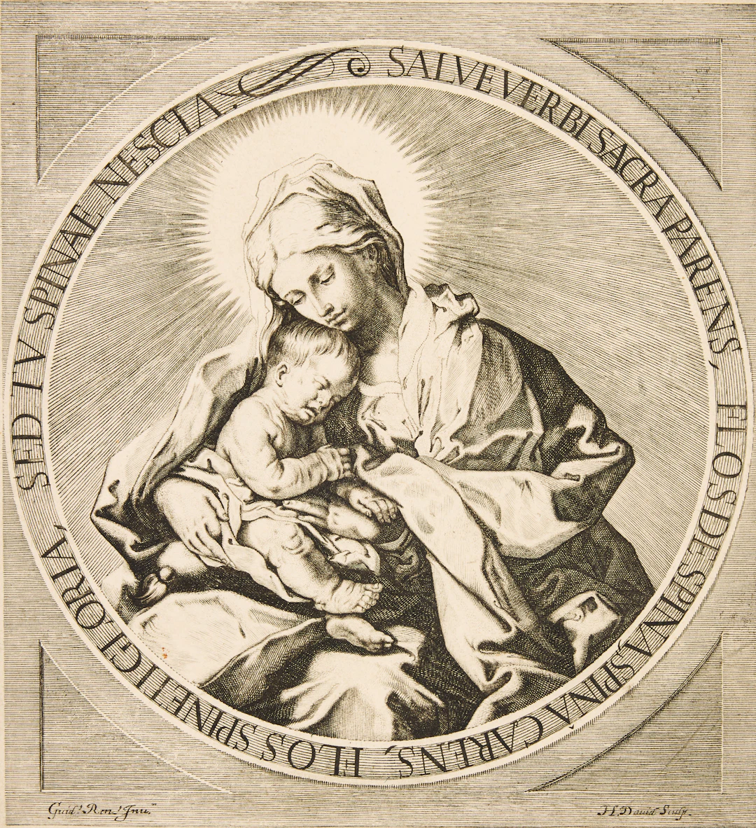 JÉRÔME DAVID (FRANCE CIRCA 1600-1662) AFTER GUIDI RENI (ITALY 1575-1642).