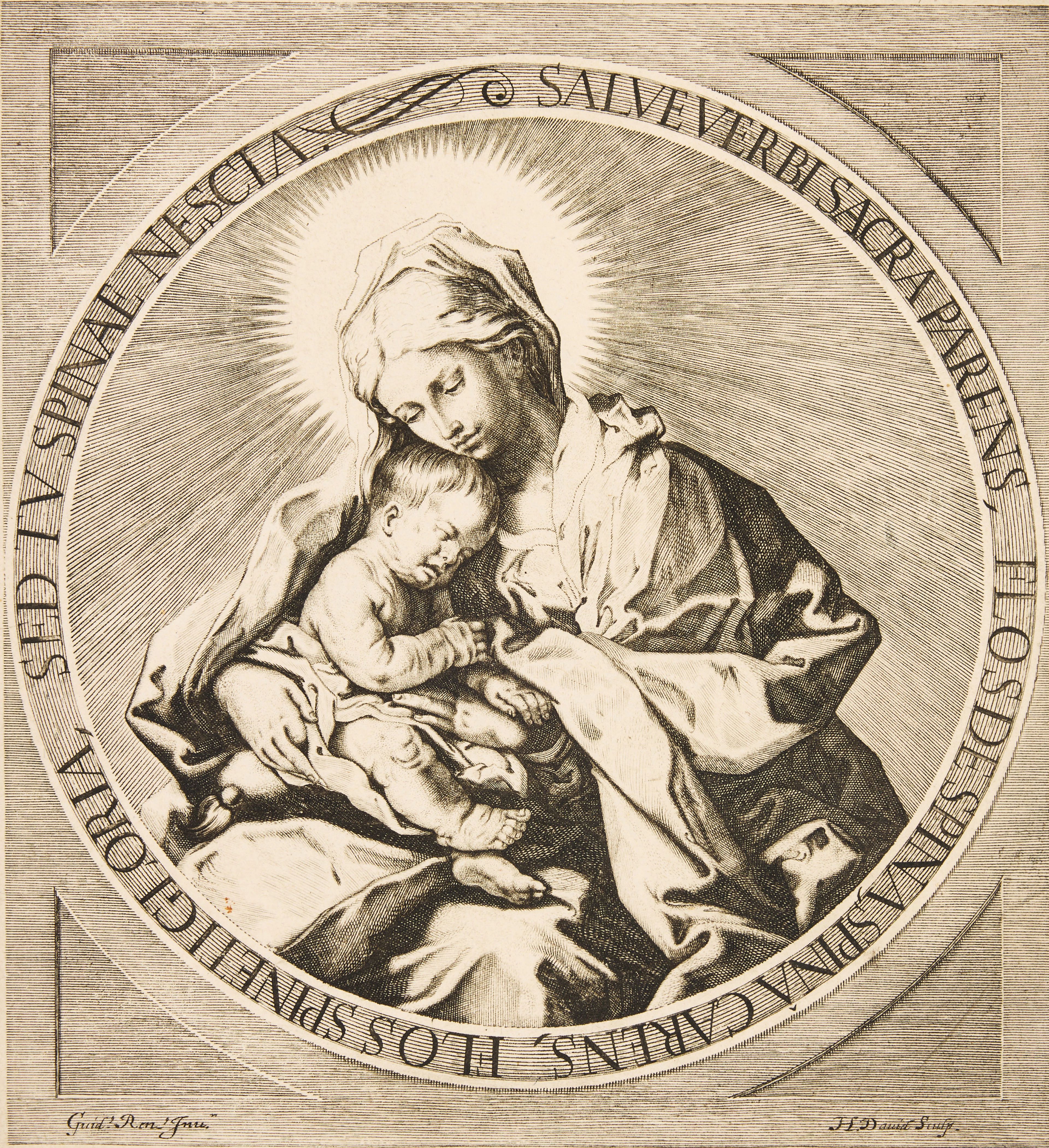 JÉRÔME DAVID (FRANCE CIRCA 1600-1662) AFTER GUIDI RENI (ITALY 1575-1642).