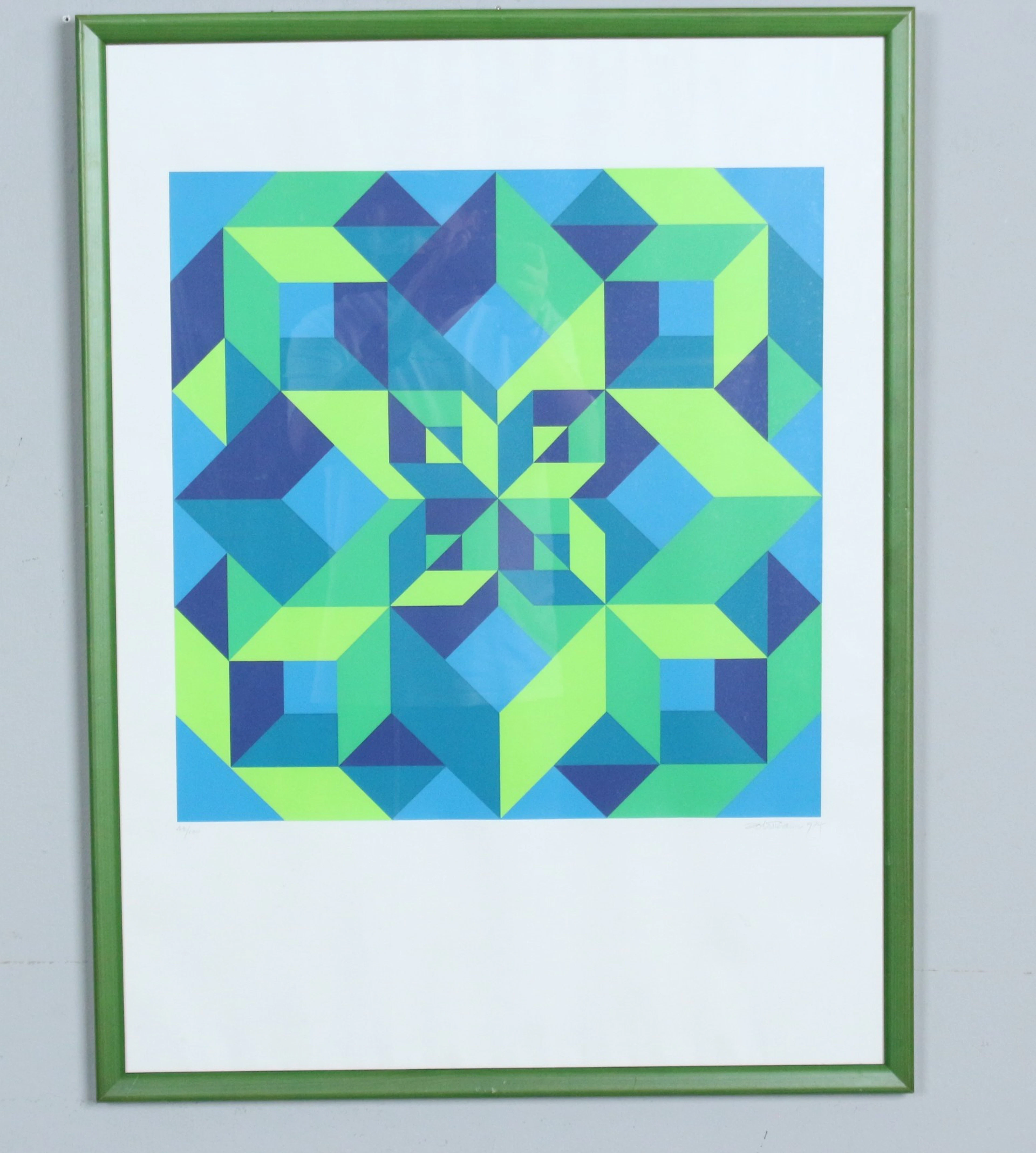 ROLAND ALTMANN (1925-2012). Farbserigraphie, '' Abstrakte Komposition