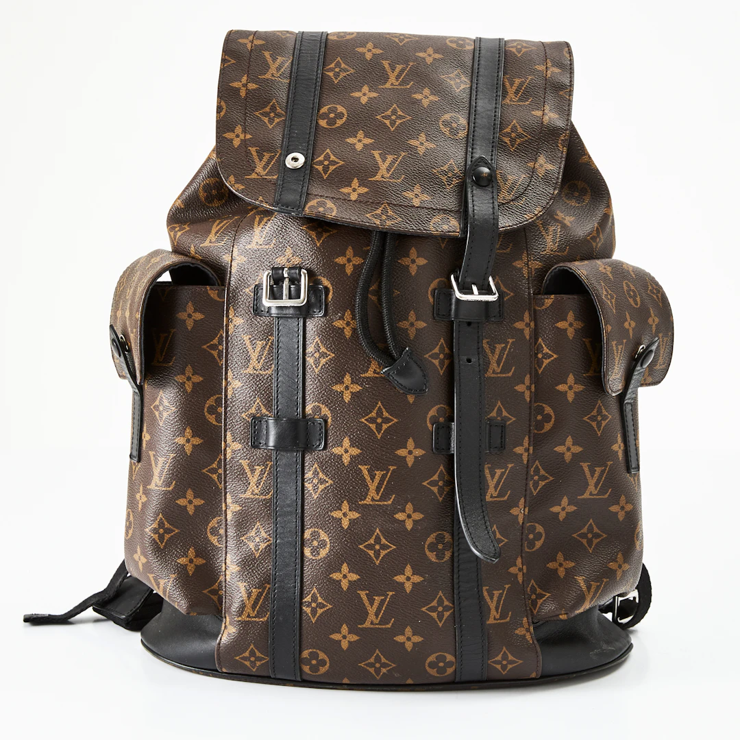 LOUIS VUITTON, "Christopher", ryggsäck, canvas med monogrammönster