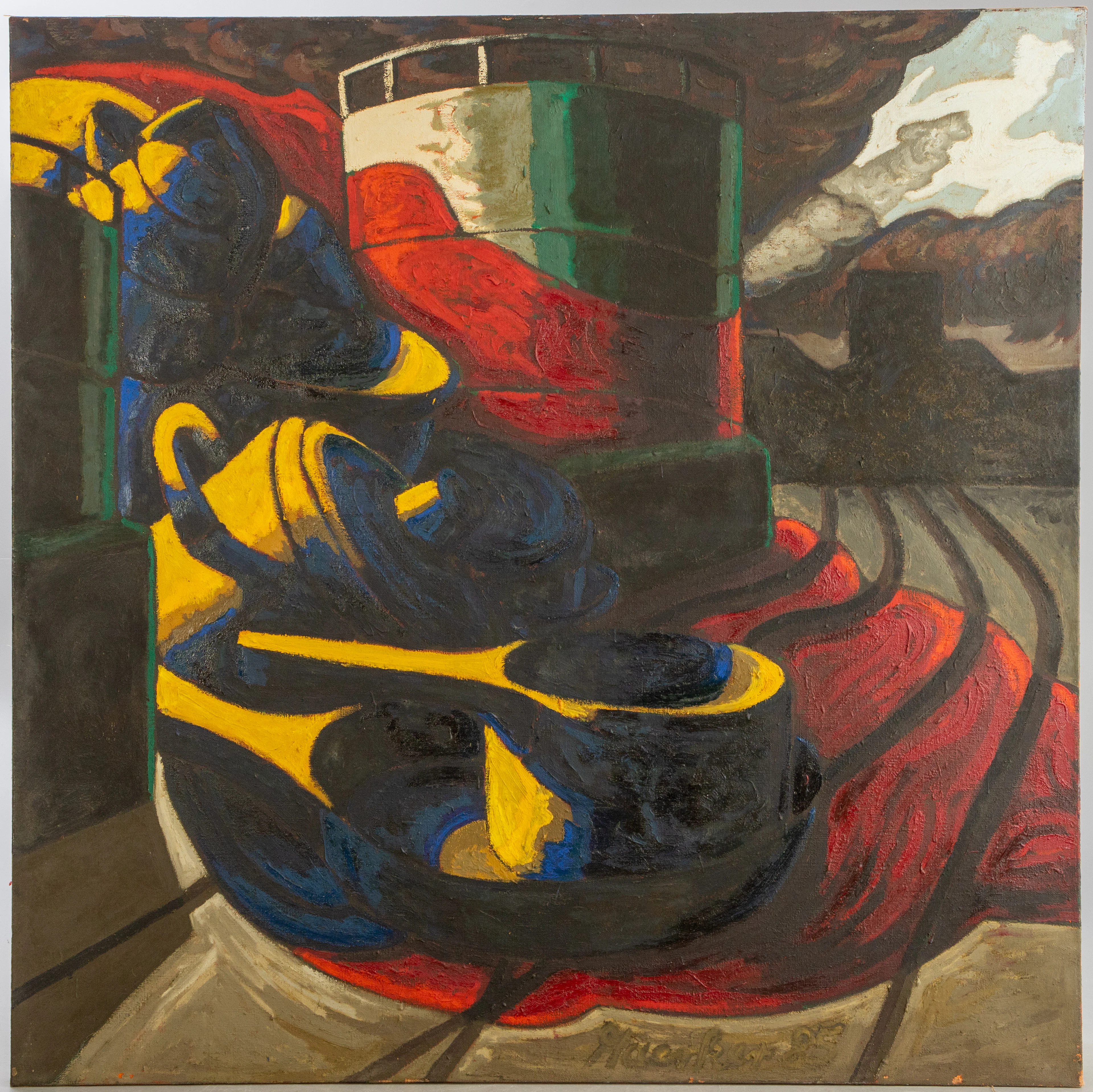 FRED MAERKER (GEB. 1950). Hafen IV.