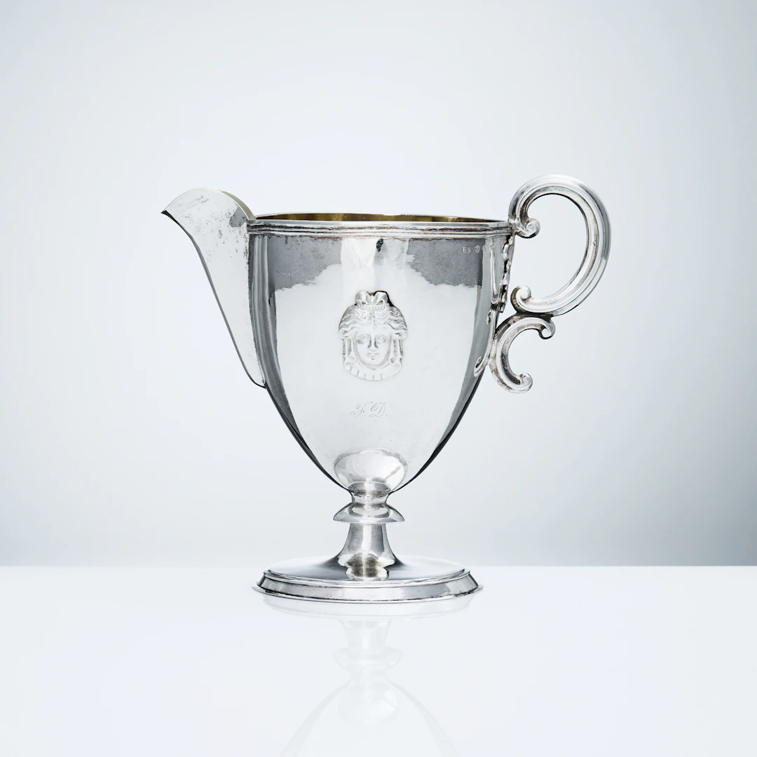 ADOLF ZETHELIUS. Gräddkanna, silver, Stockholm 1811. Svensk empire.