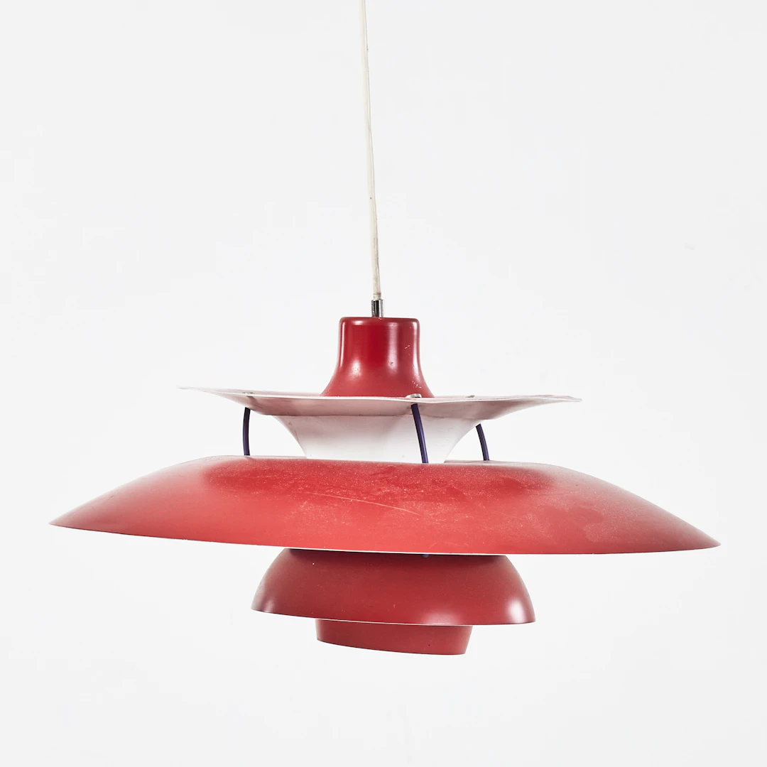 POUL HENNINGSEN. Taklampa, PH5, Louis Poulsen, Danmark.