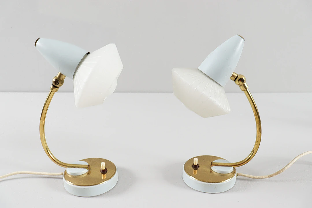Mid Century Tischlampen/Tischleuchten, Frankreich, 1960er Jahre.