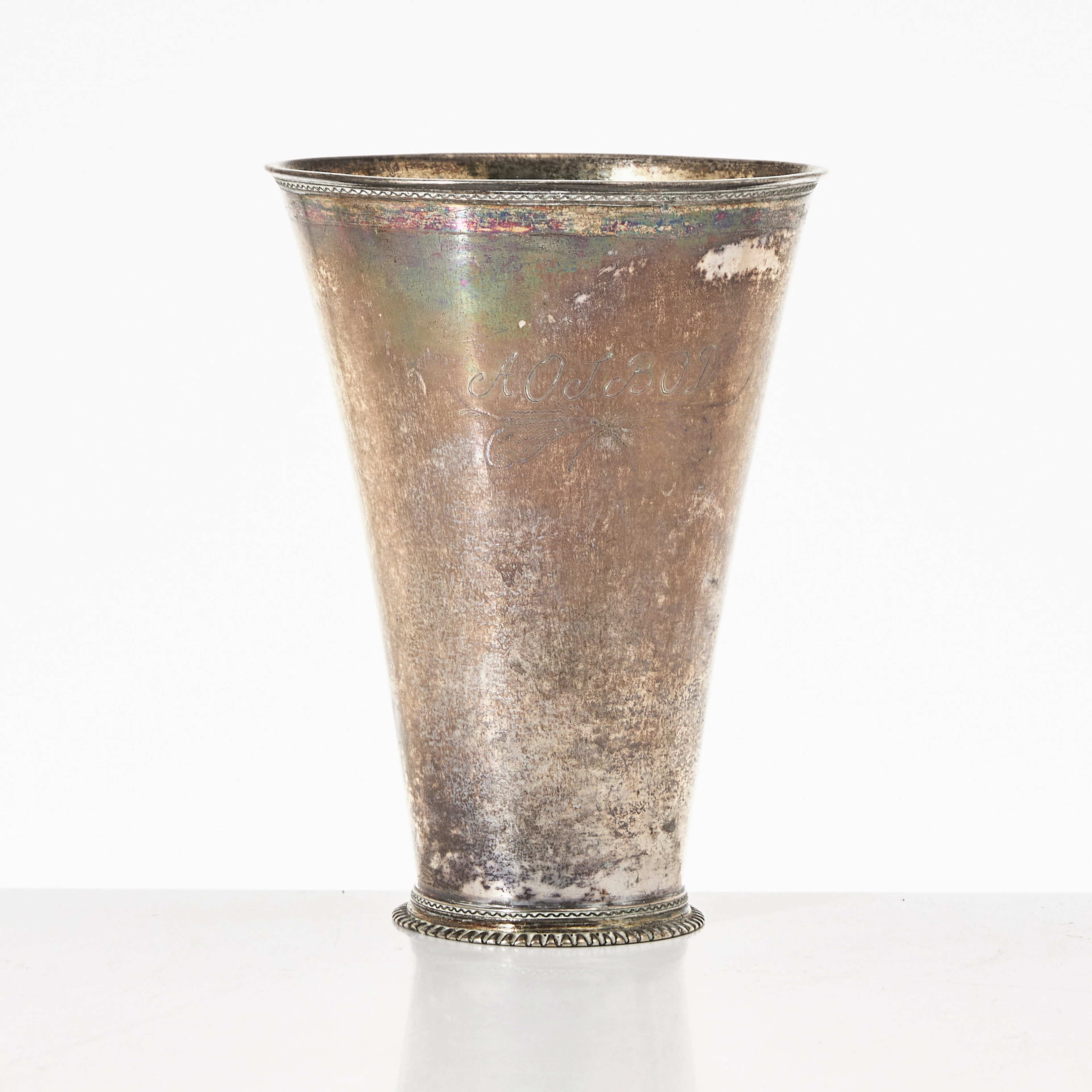 JOHAN BENGTSSON RYDBERG (1722-1757). Bägare, silver, Uddevalla, 1737.