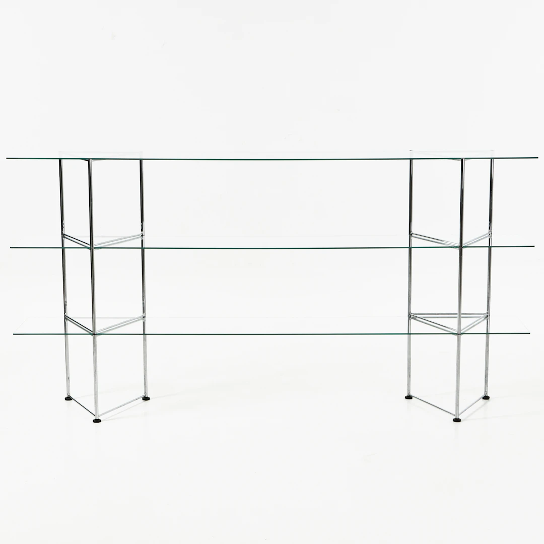 RICHARD CLACK. "Narr", hylla, IKEA, 1990-tal, förkromad metall, hyllplan
