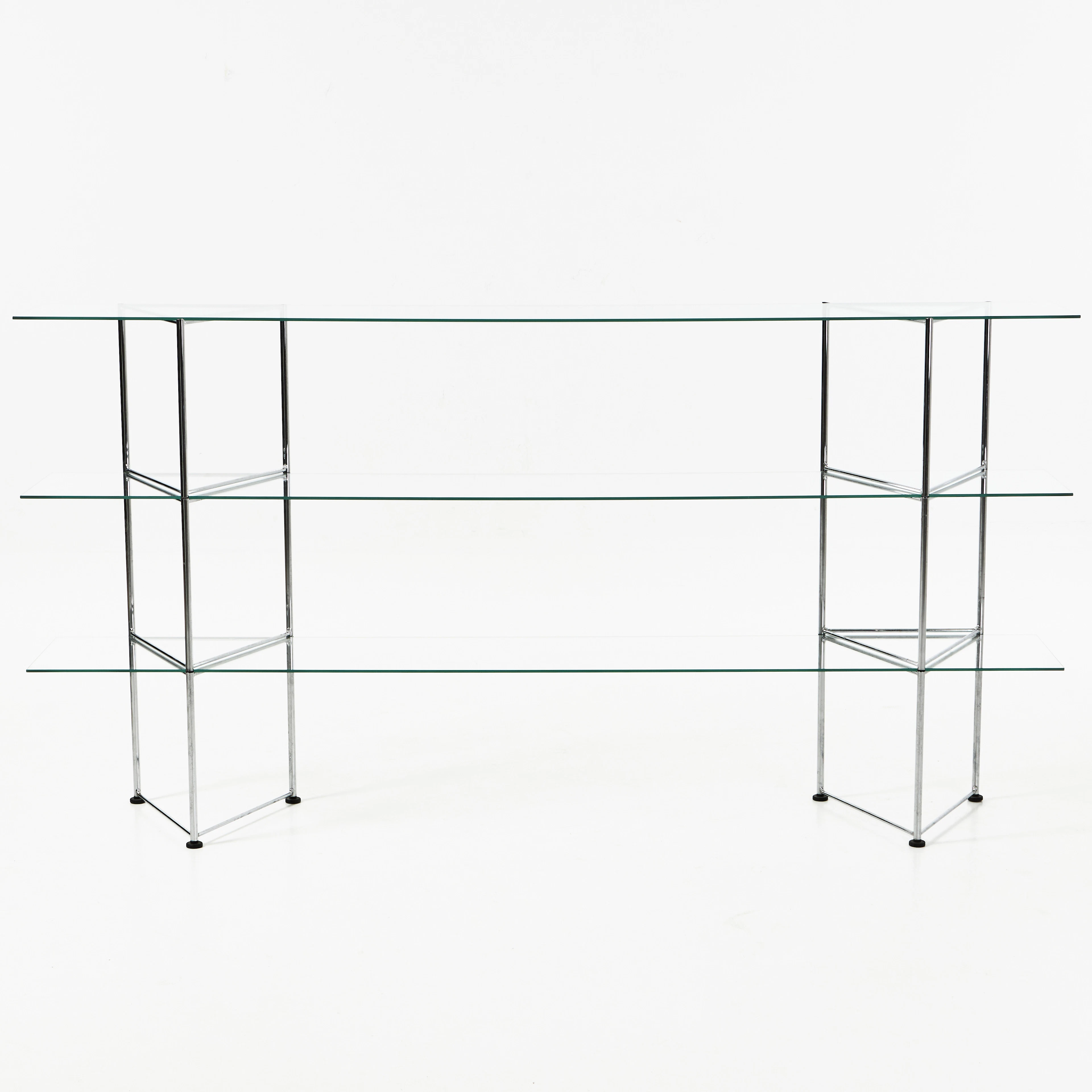 RICHARD CLACK. "Narr", hylla, IKEA, 1990-tal, förkromad metall, hyllplan