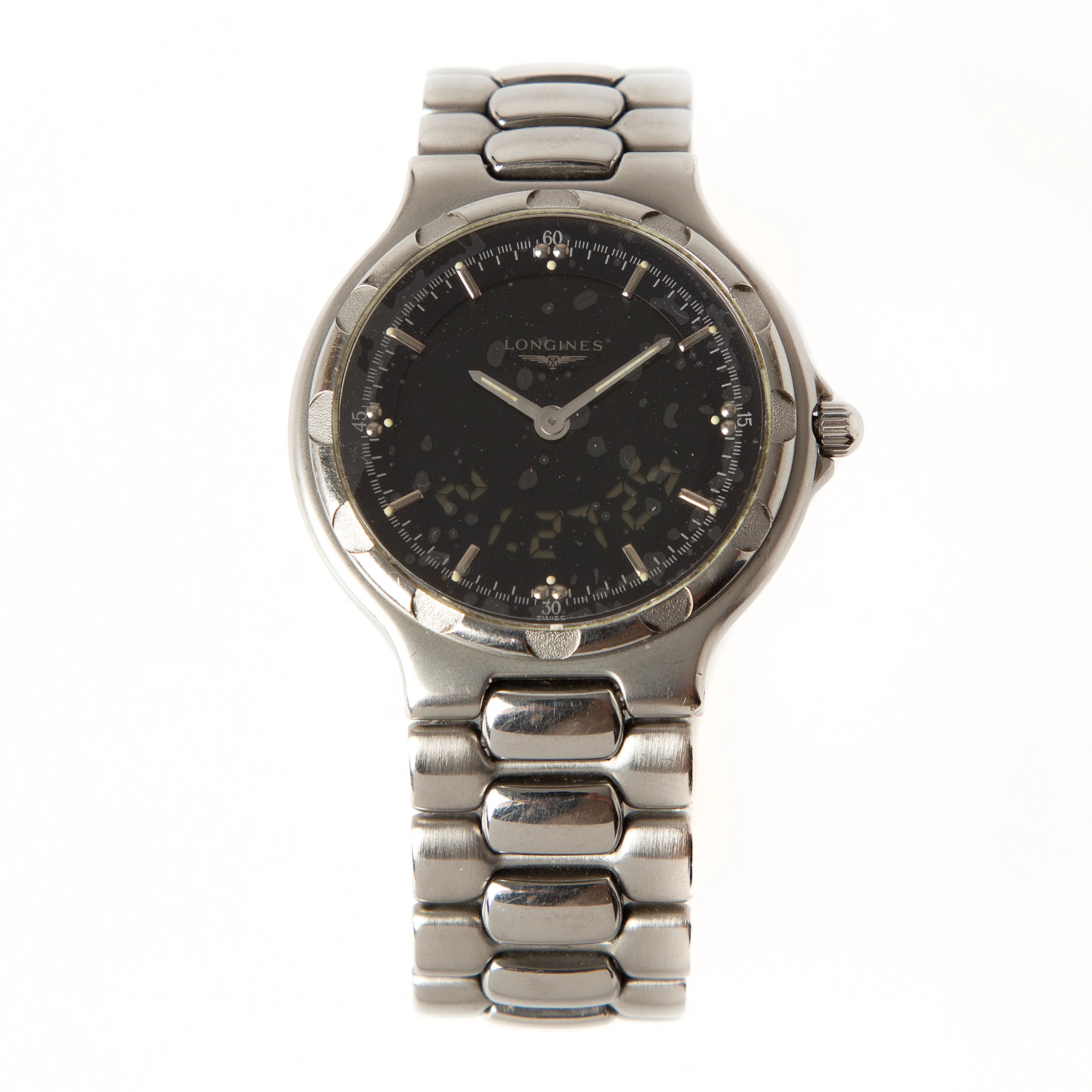 LONGINES, Conquest, armbandsur, 37 mm, stål, 1990-tal.