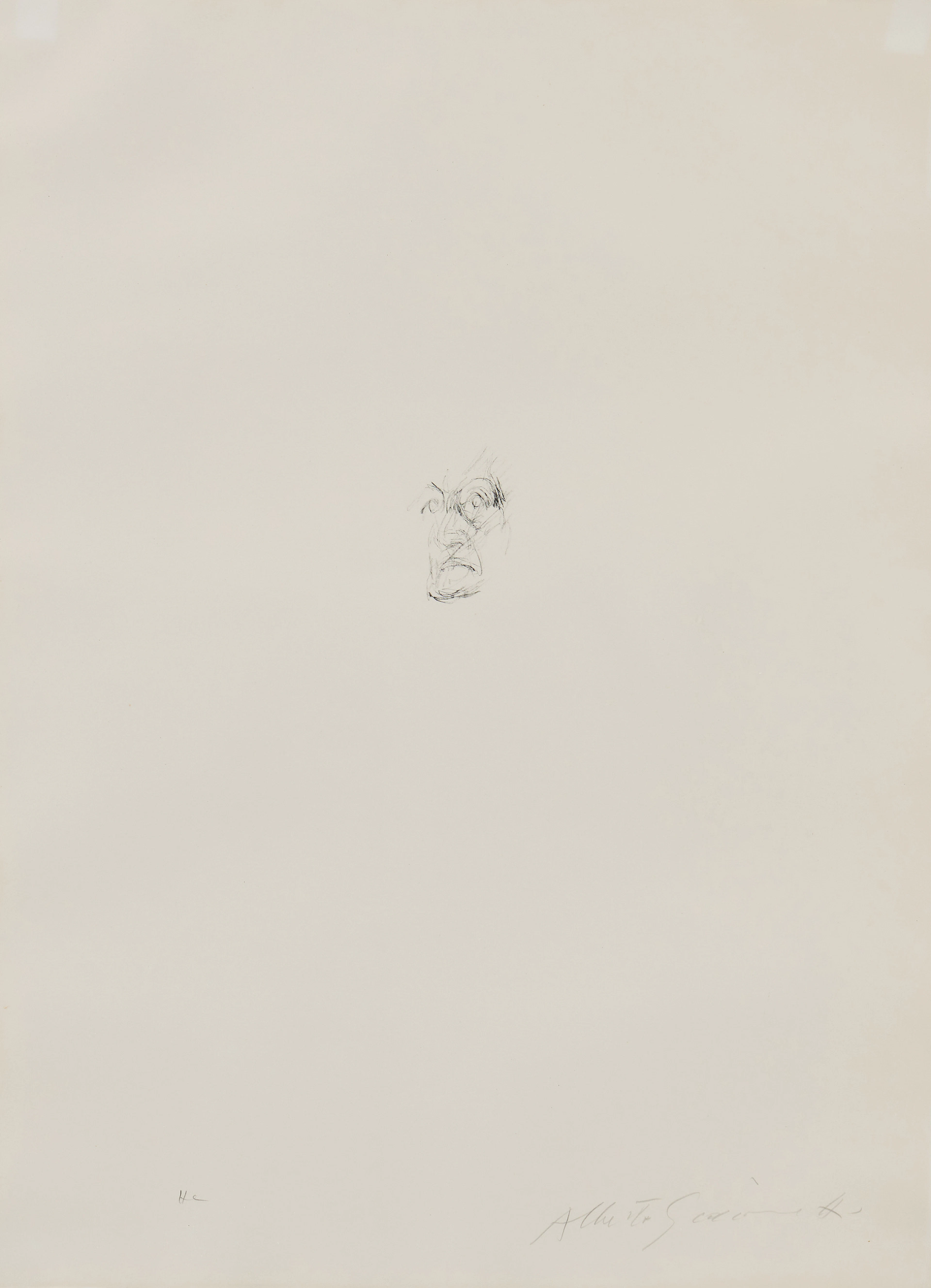 ALBERTO GIACOMETTI (ITALY 1901-1966). "Tête d'Homme".