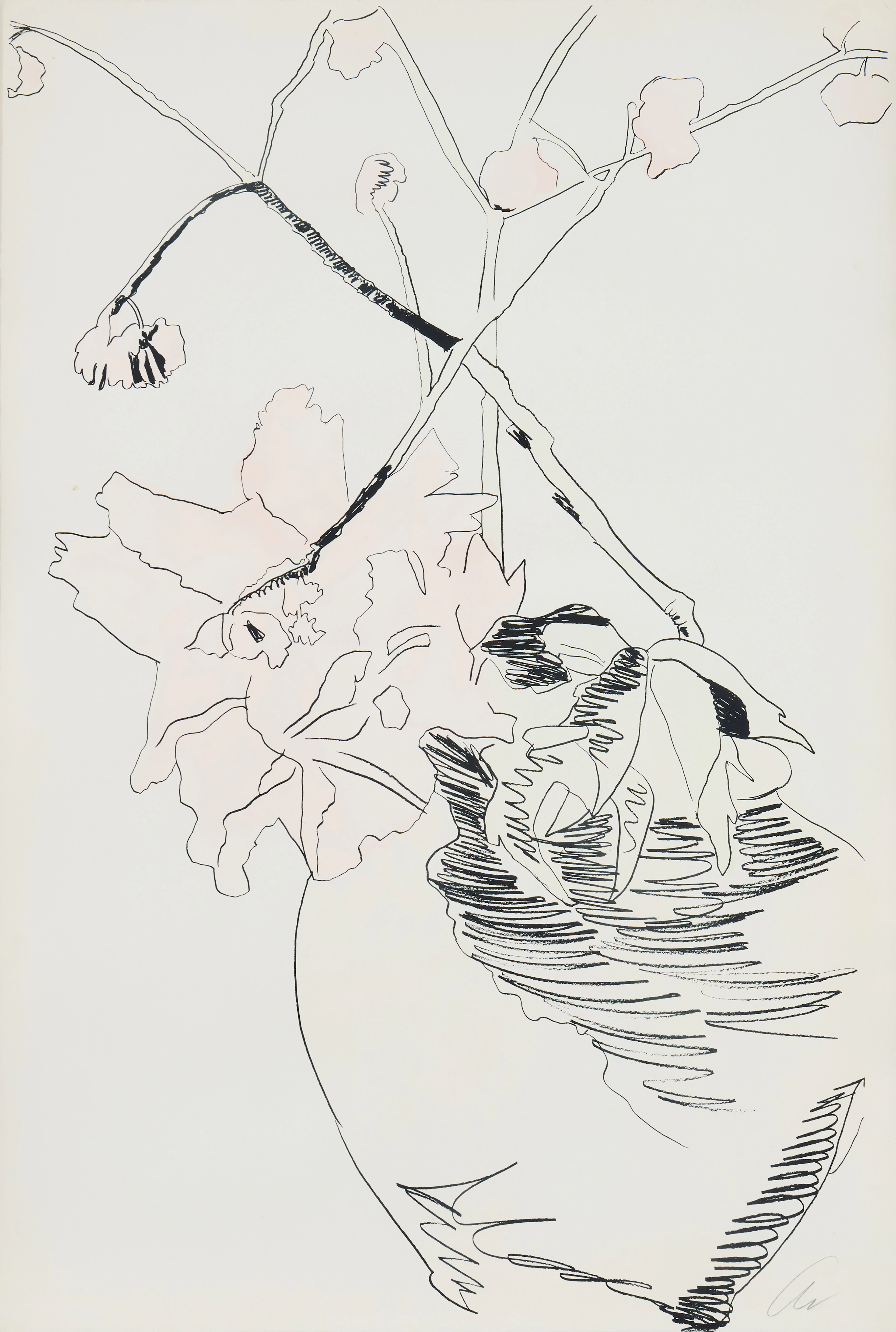 ANDY WARHOL. "Flowers" (Hand-Colored)”.