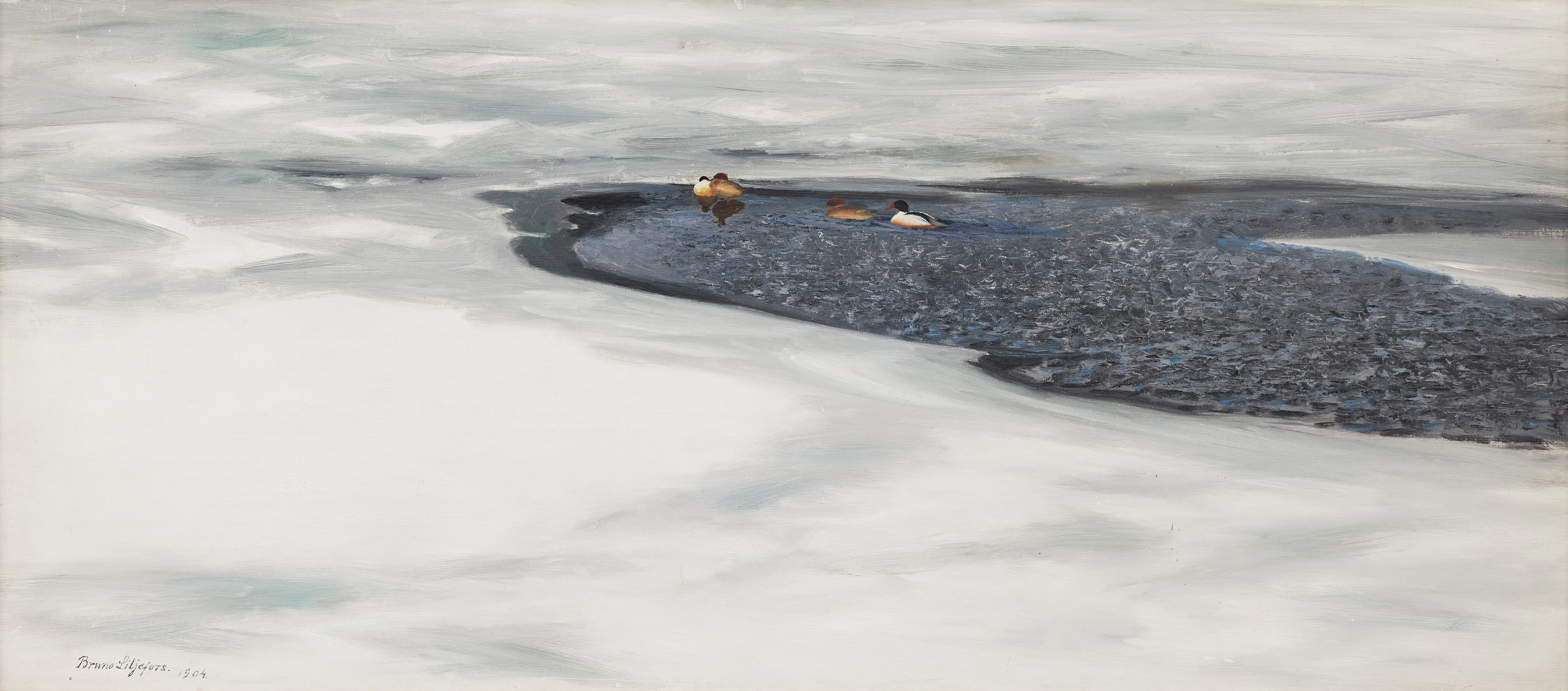 BRUNO LILJEFORS. "Första isvaken".