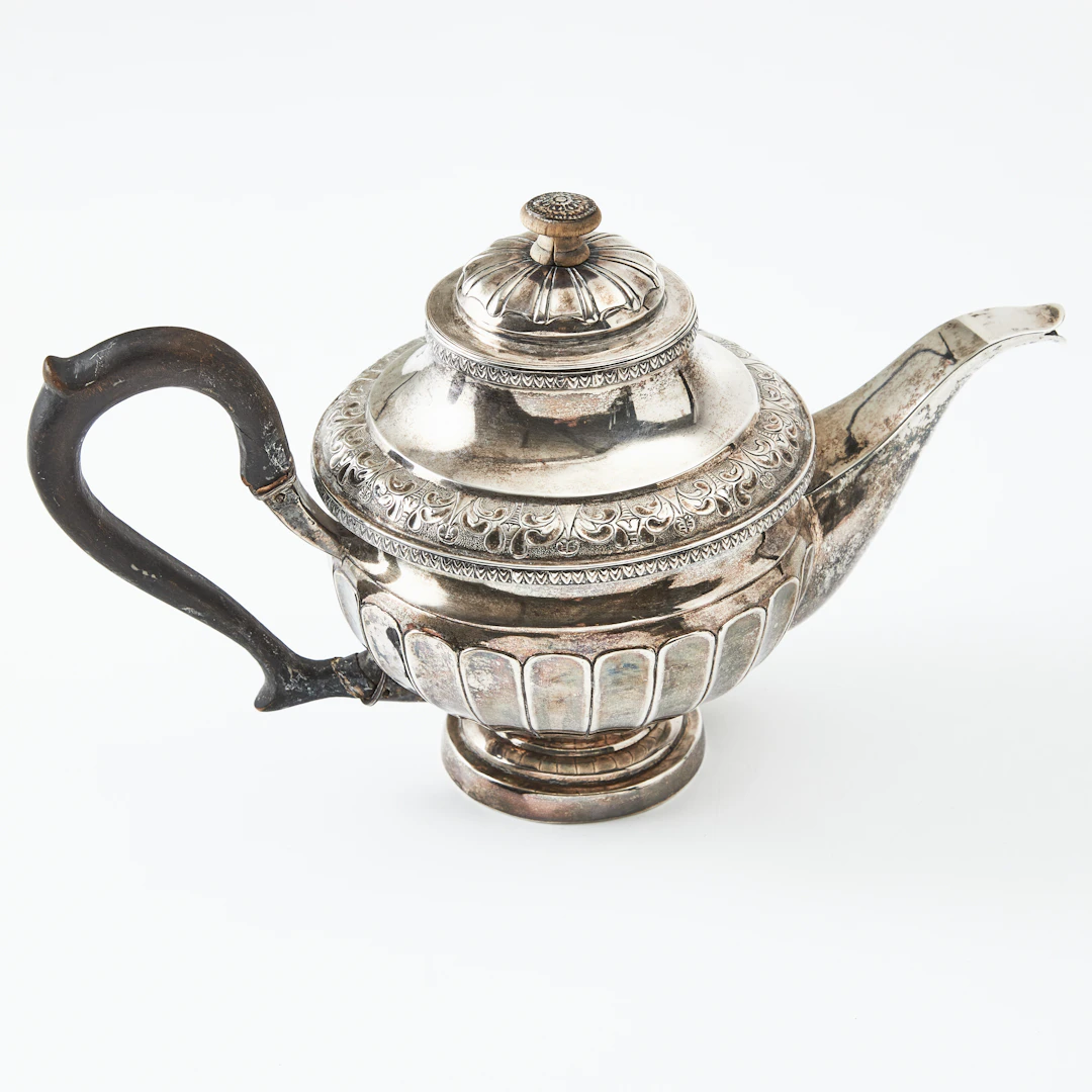 TEKANNA, silver, senempire, Peter Magnus Wallengren, Ystad 1840.