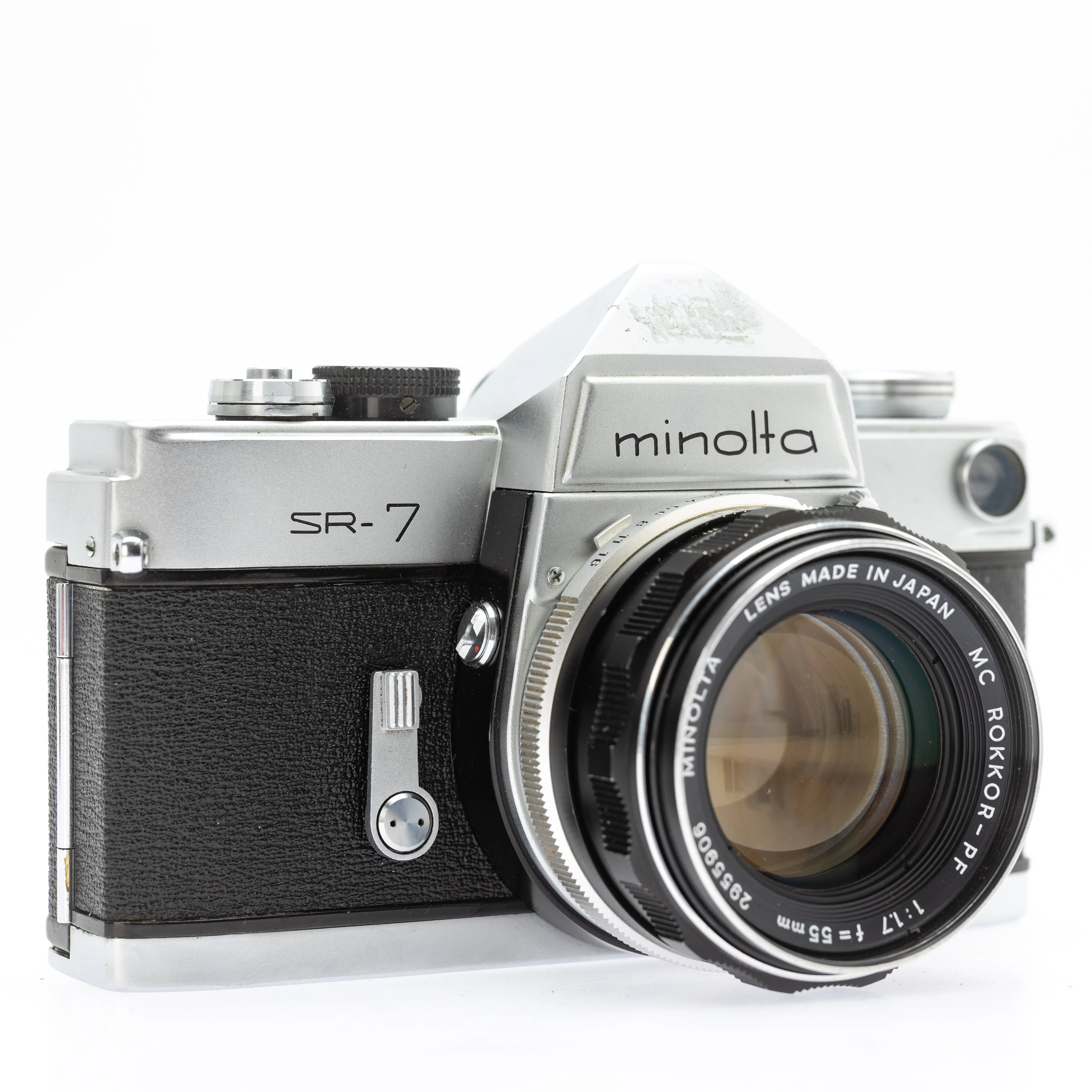 Minolta SR 7, 35mm Kleinbild Spiegelreflexkamera ( SN 2116542 ) mit