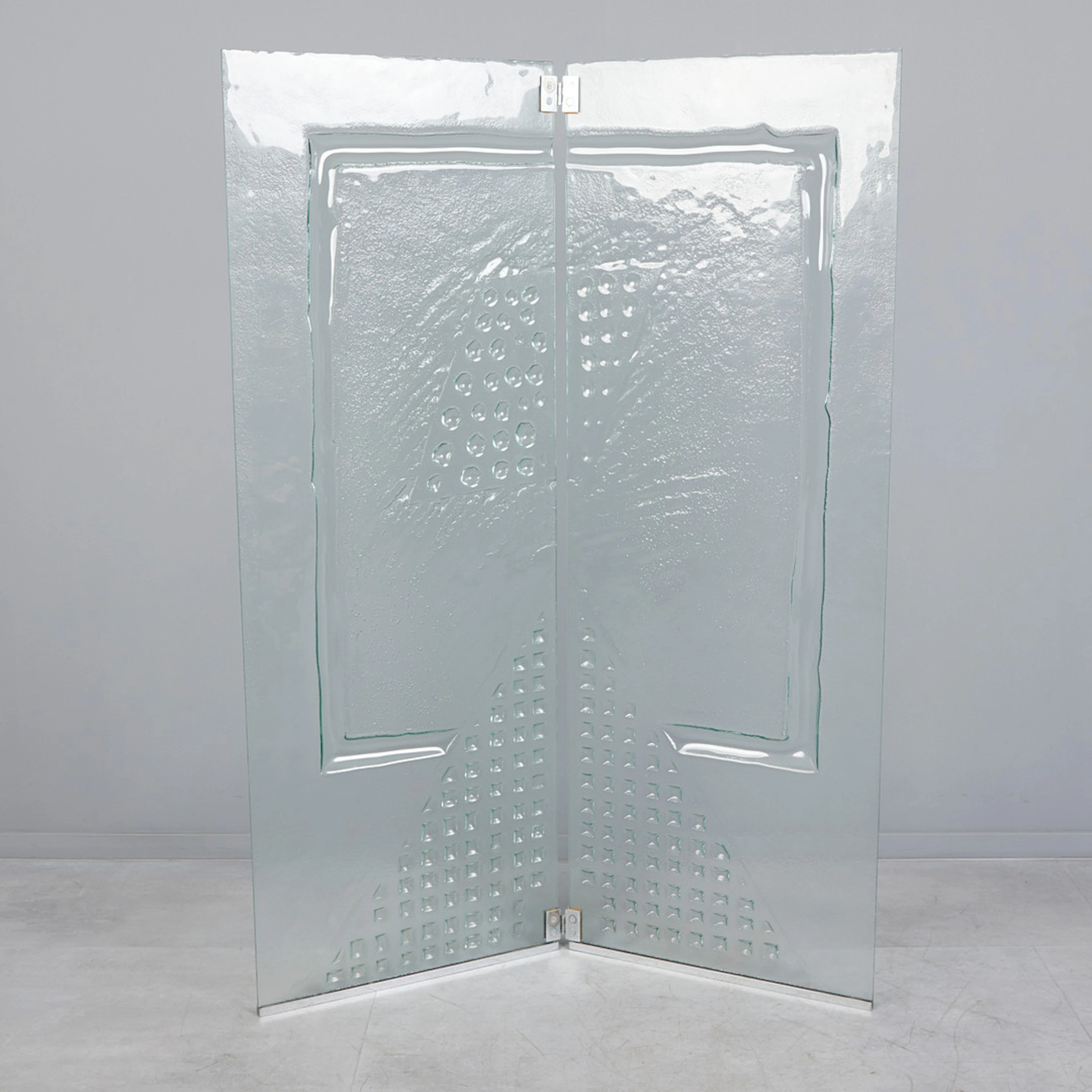 Glasskulptur / Glasparavent.