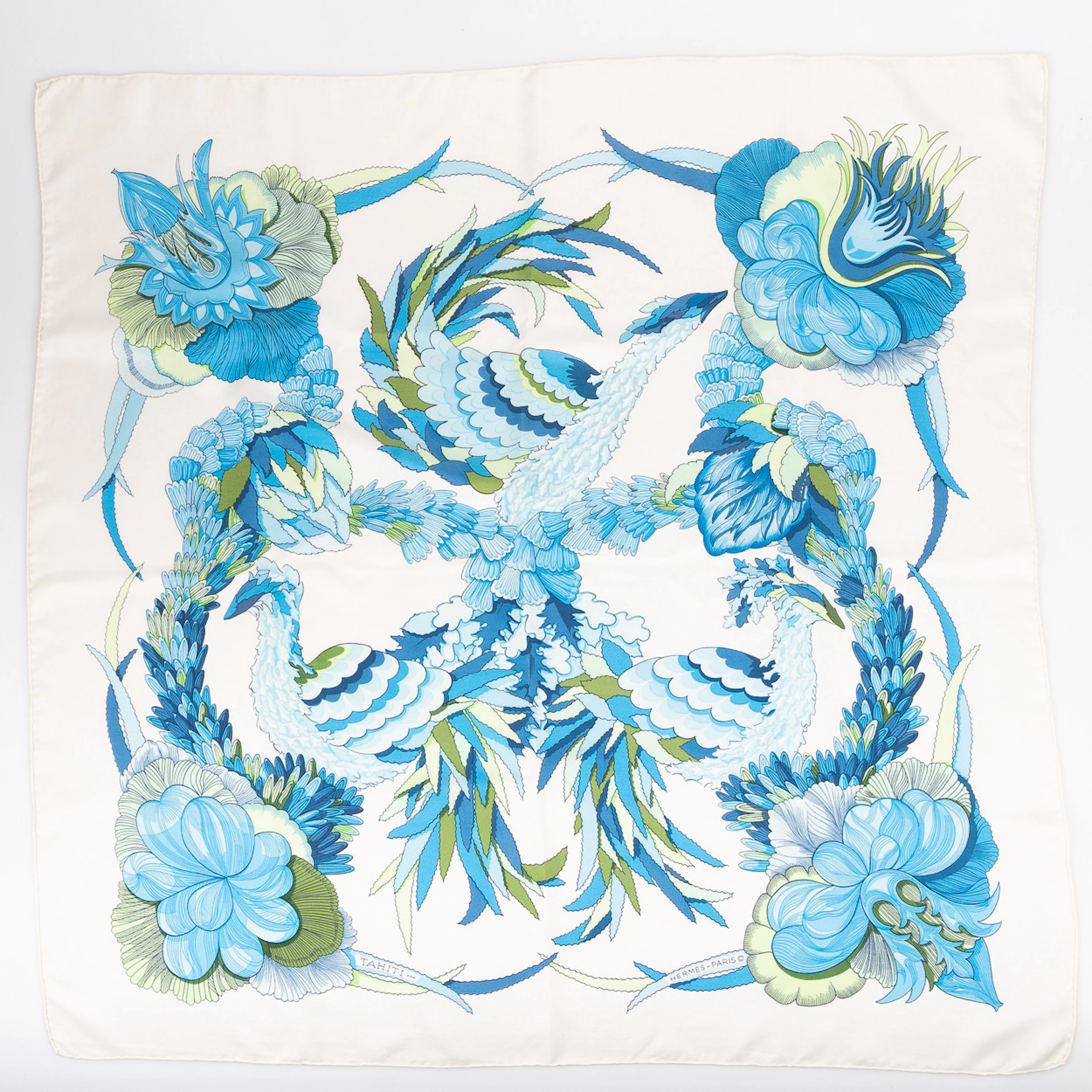 HERMÉS, scarf, "Tahiti", 1970-tal.