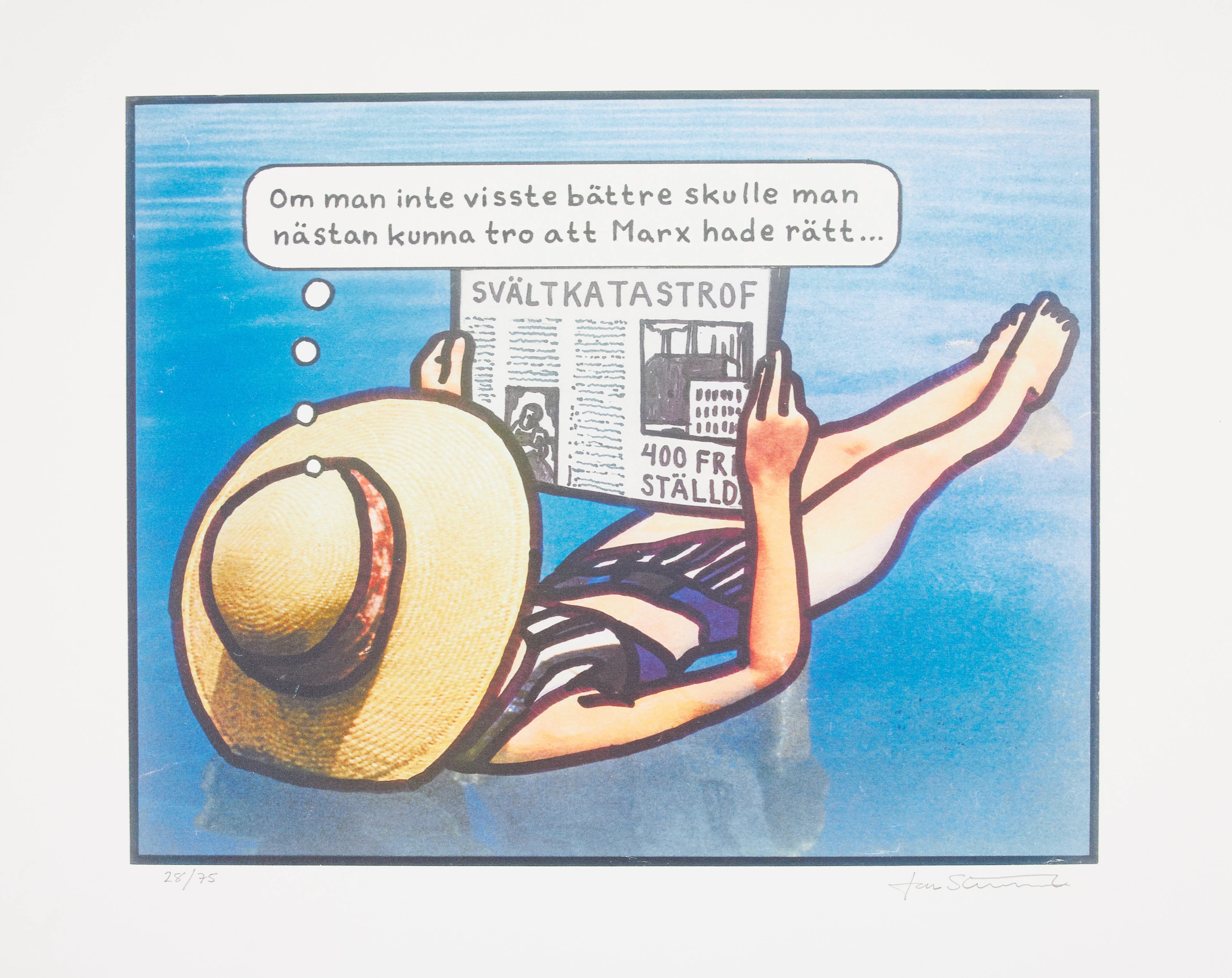 JAN STENMARK. (FÖDD 1949). "Om man inte visste bättre skulle man nästan
