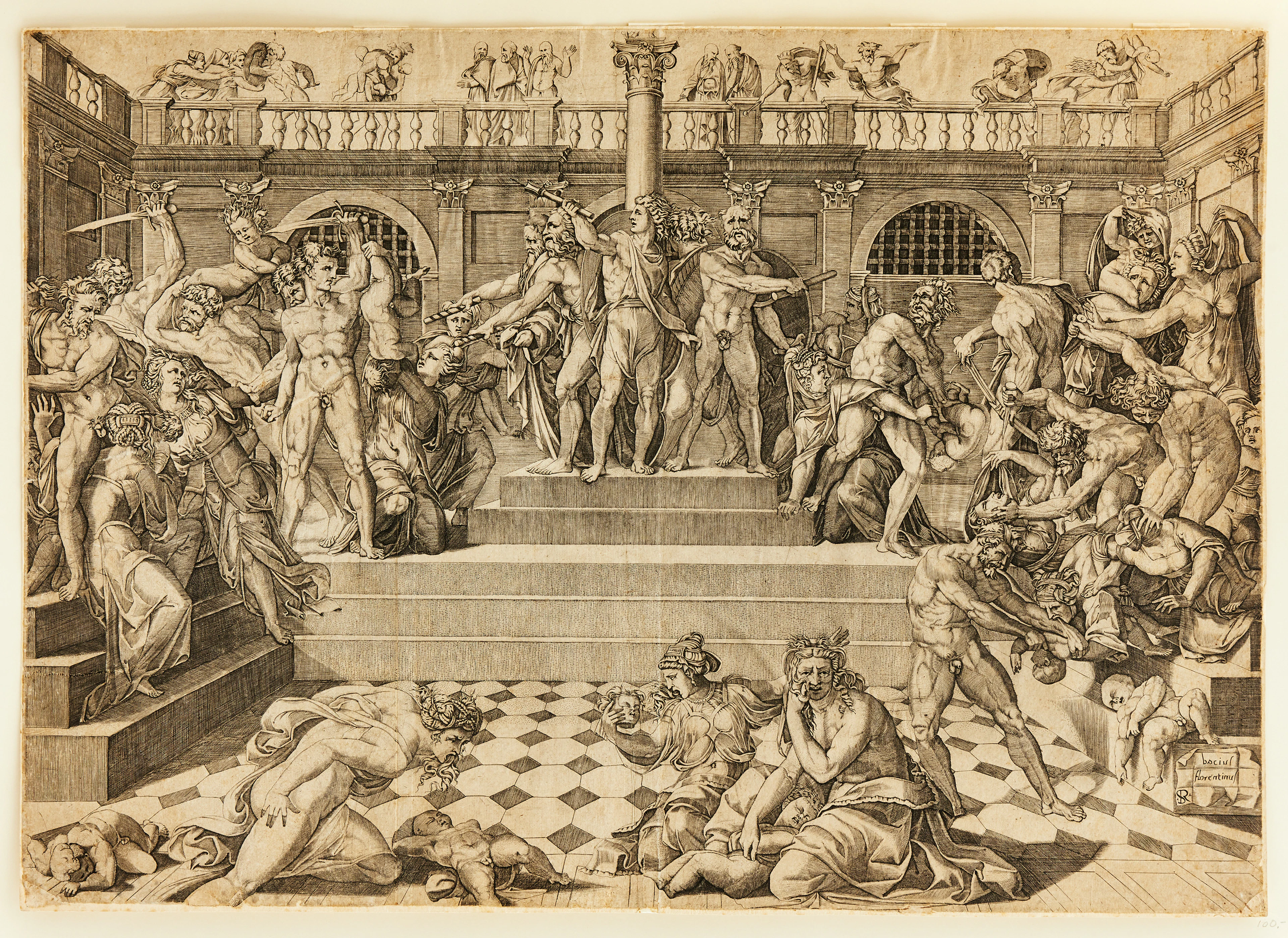 ICOLAS BEATRIZET (ITALY AND FRANCE 1507-1565). AFTER MARCO DENTE (ITALY