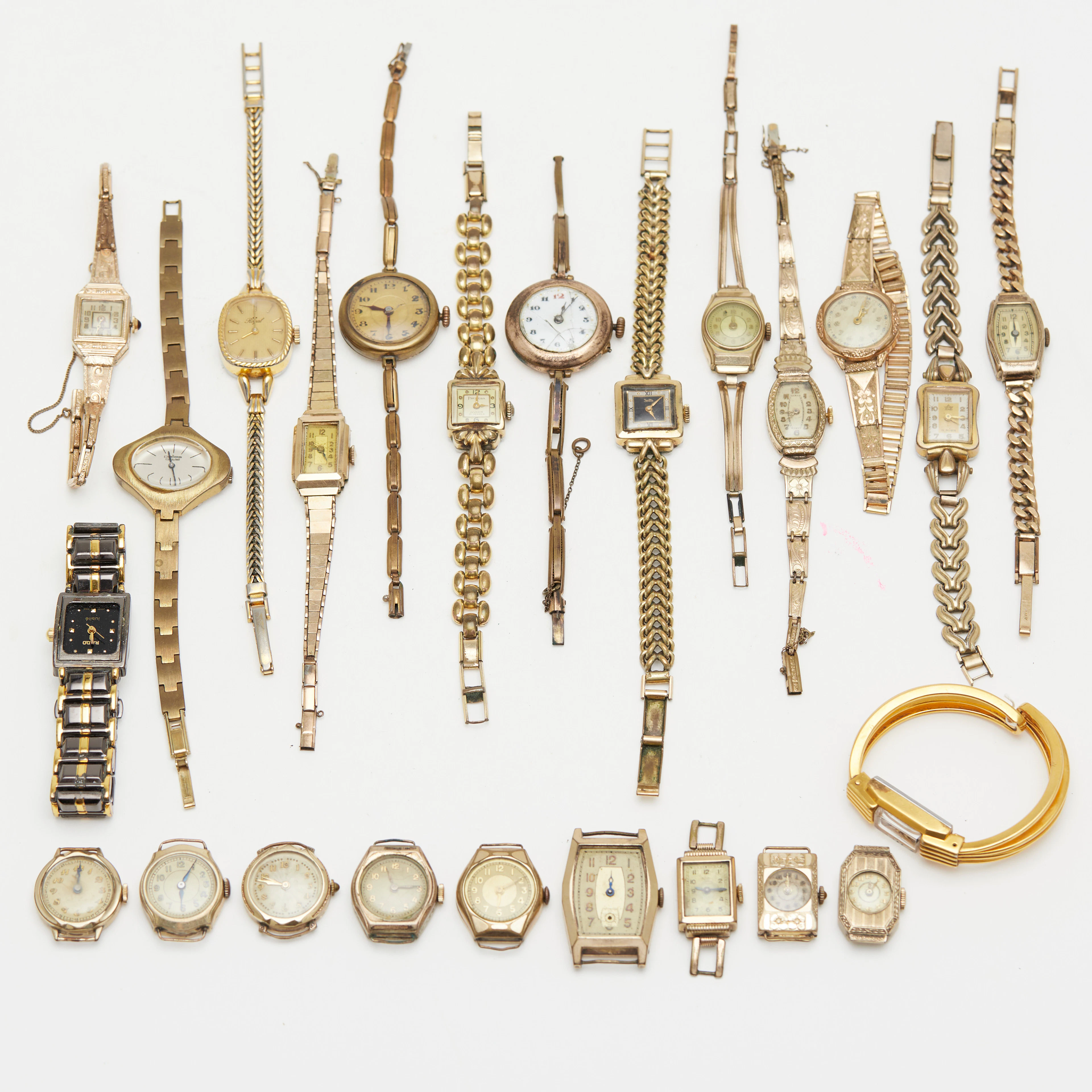 ZENTRA, ROYAL, ANKER ETC., Konvolut Armbanduhren / Armbanduhrgehäuse