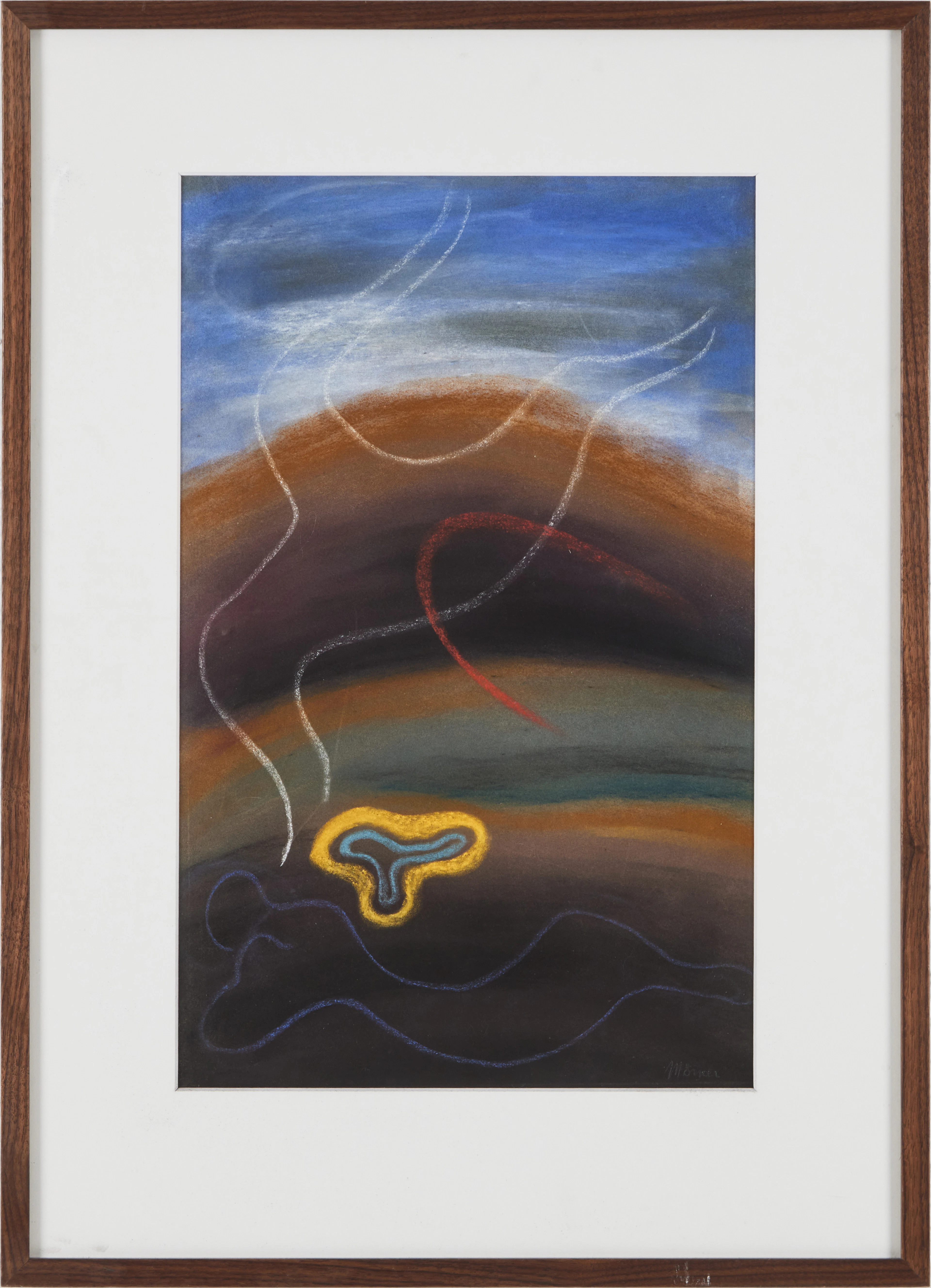 STELLAN MÖRNER. Surrealistisk komposition.