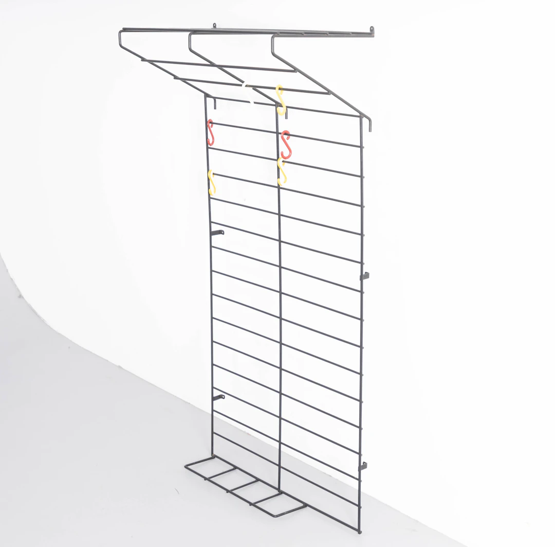 KARL FICHTEL. Drahtwerke Erlau. Gitter Wandgarderobe, Deutschland