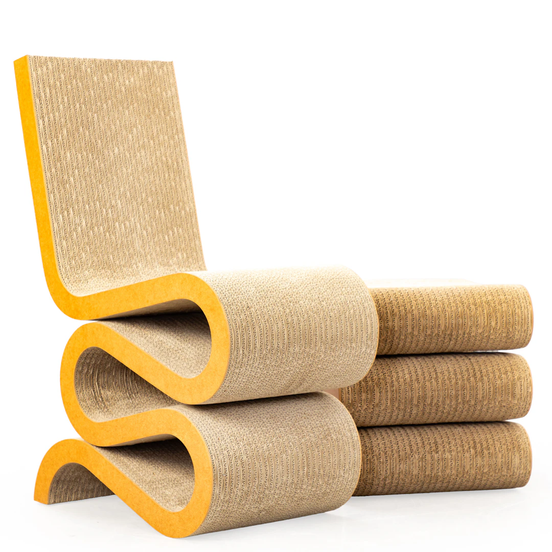 Frank O. Gehry, VITRA, Stuhl 'Wiggle Side Chair', und 'Wiggle Side
