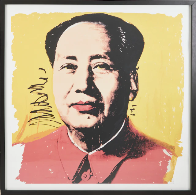 Andy Warhol, kopia efter, "Mao", litografi.