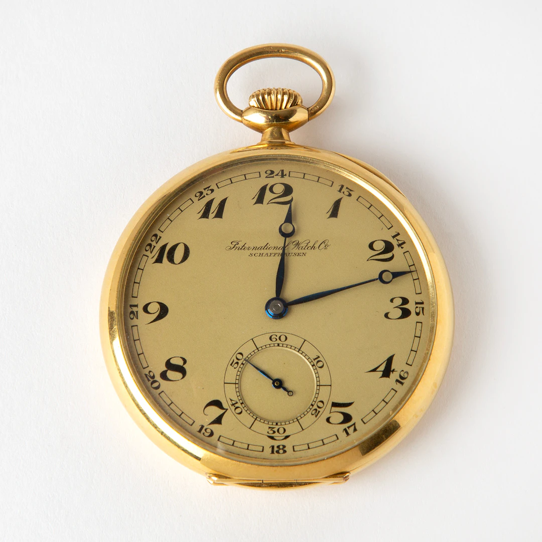 IWC (International Watch Co), fickur, chronometer, 50,5 mm, 18K guld, 1930-tal.