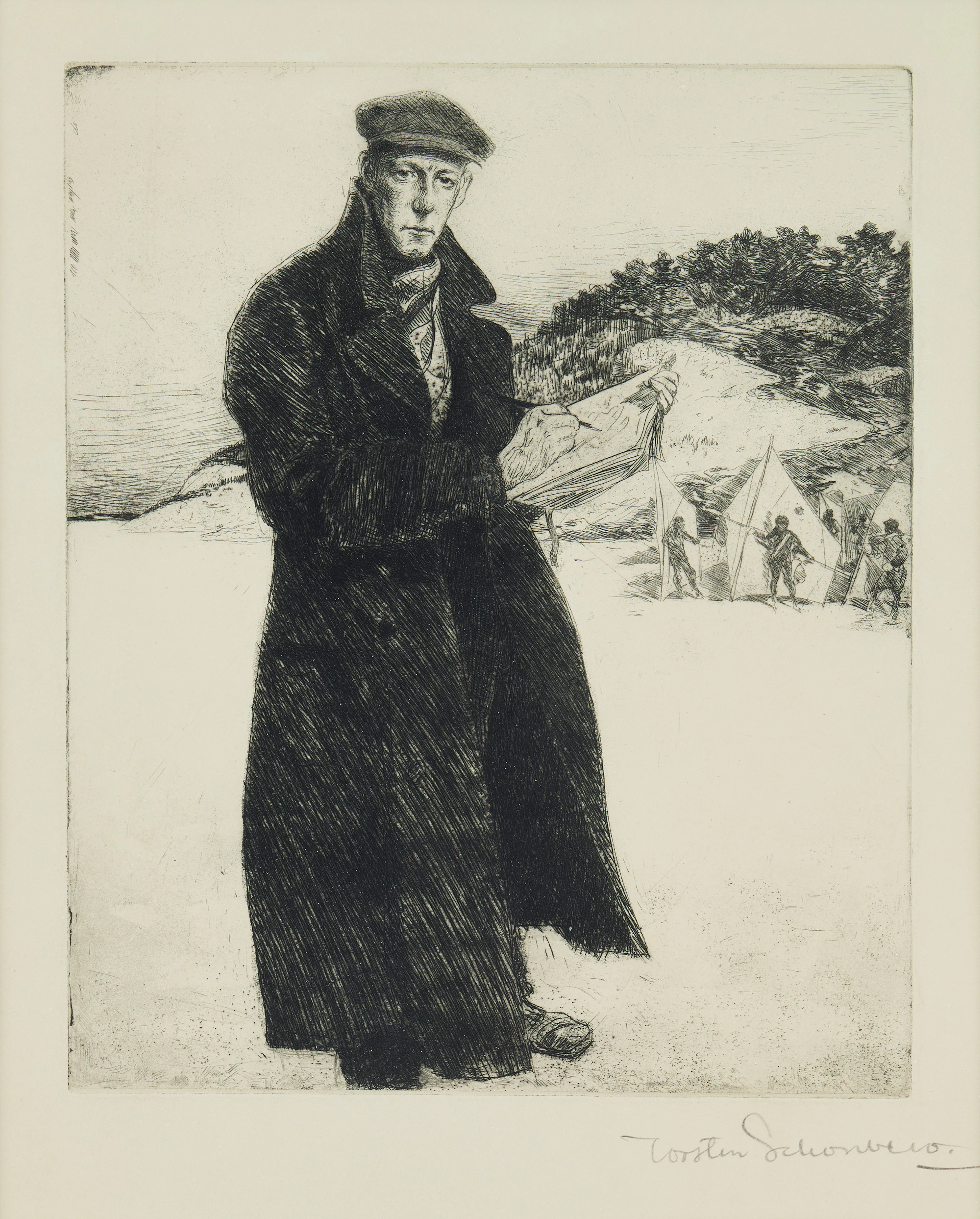 TORSTEN SCHONBERG. ”Sjelfporträtt”.