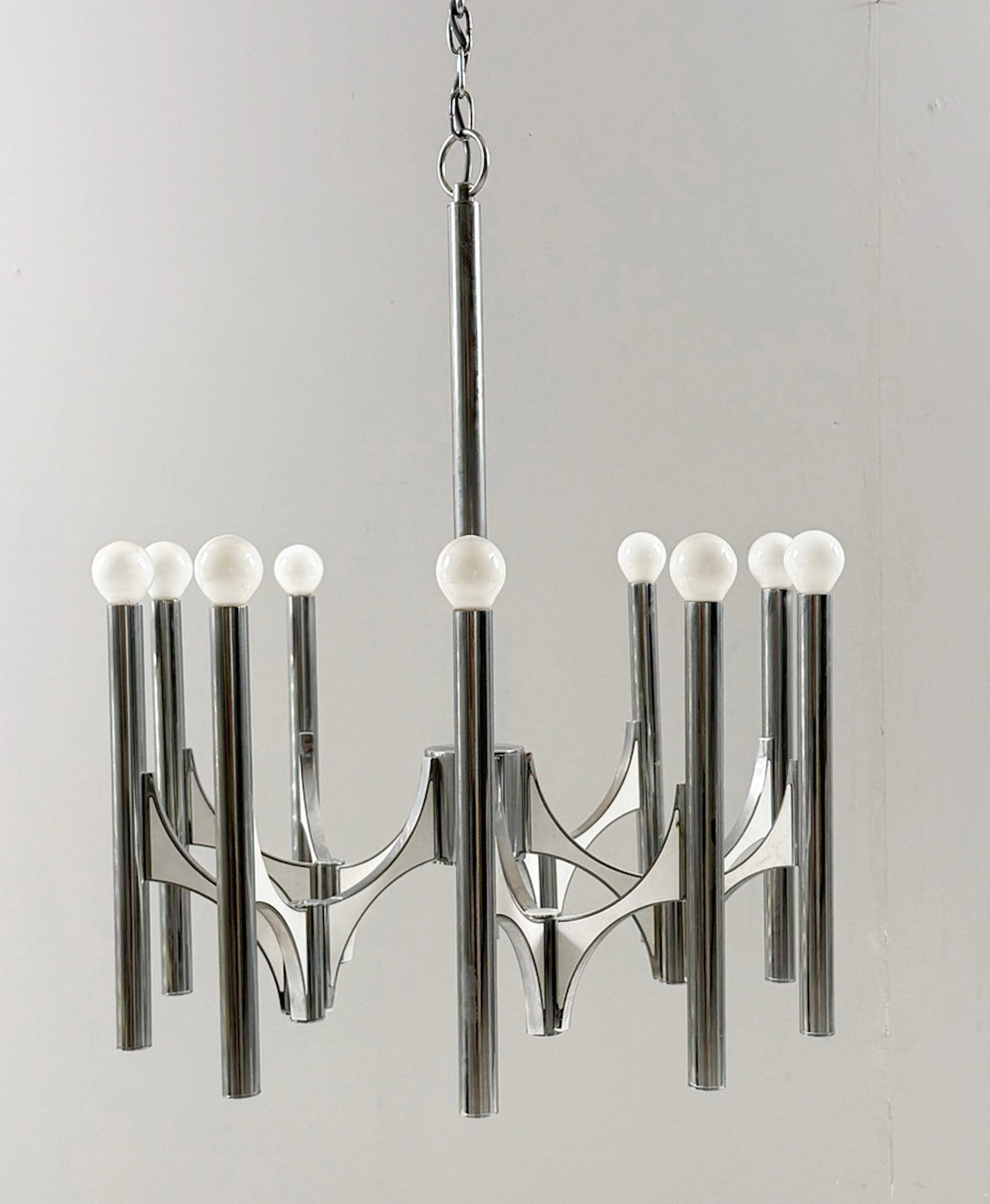 GAETANO SCIOLARI. für Lightolier, Mid Century Kronleuchter von Gaetano