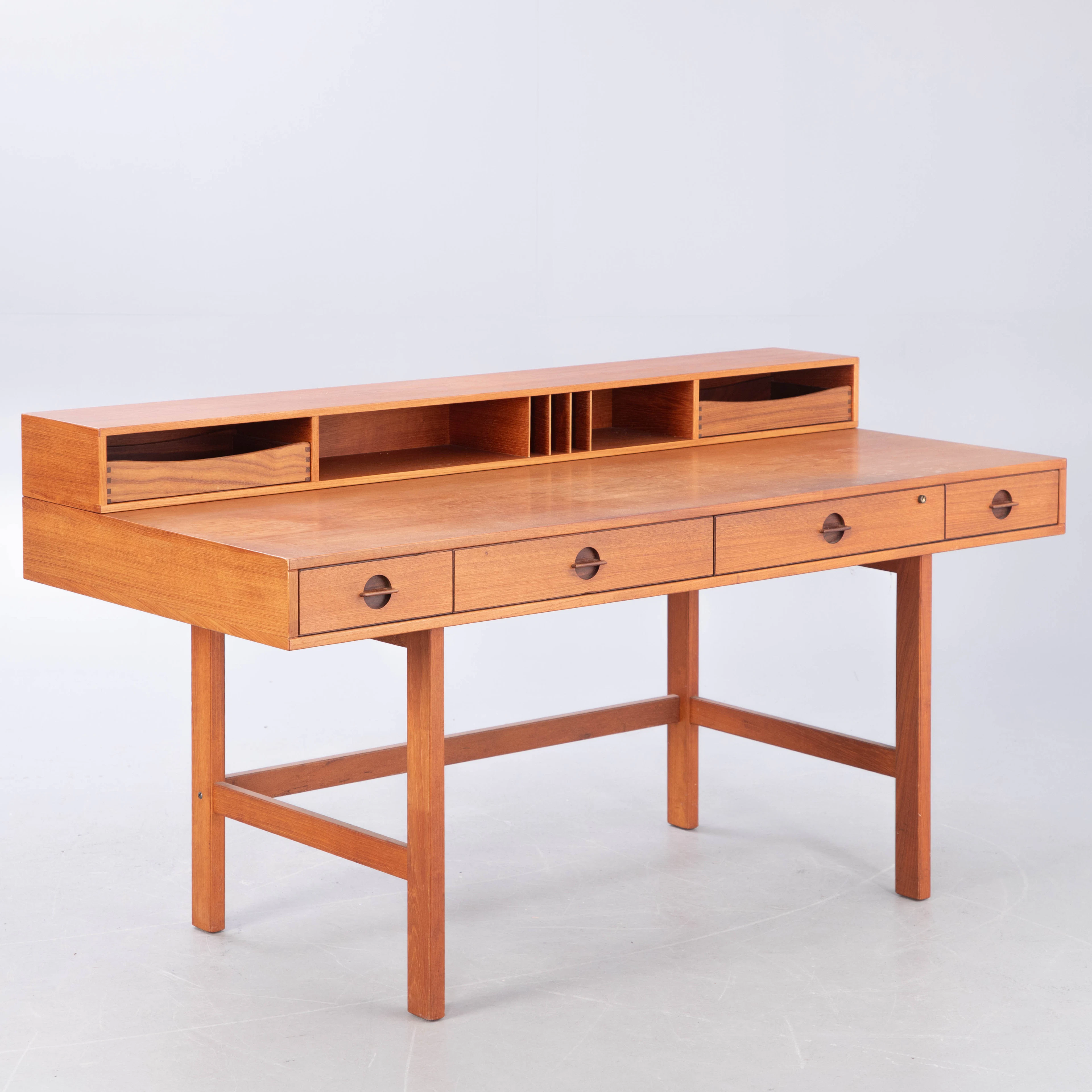 JENS QUISTGAARD. freistehender Schreibtisch "Flip Top", Løvig, Dänemark