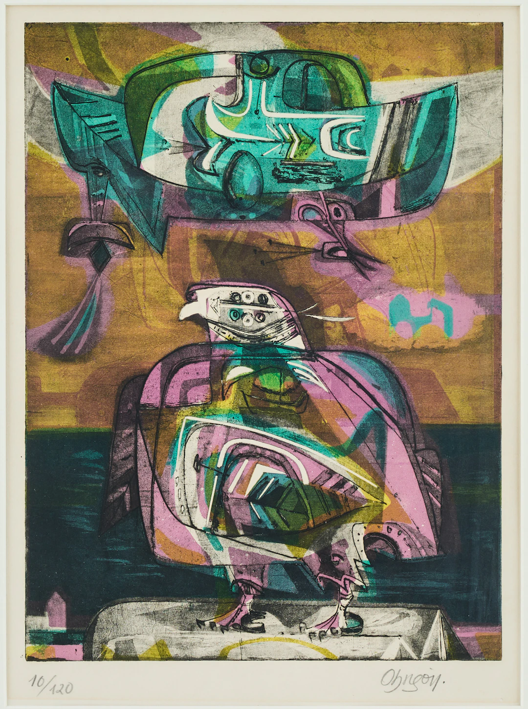 ALEJANDRO OBREGON (COLOMBIA 1920-1992). "Les Palombes".