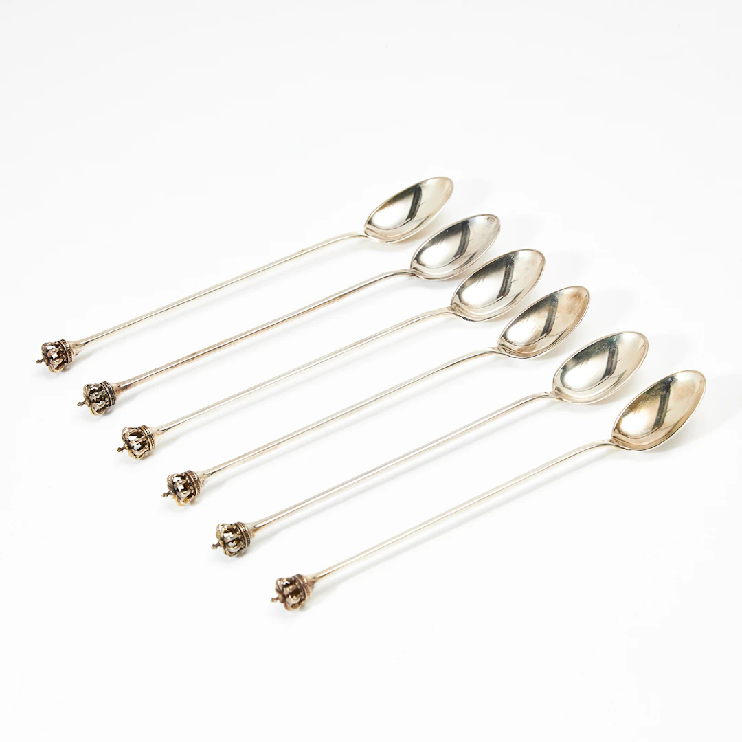 COCKTAILSKEDAR, 6 st., sterlingsilver, Dansk Guldindustri, Danmark.