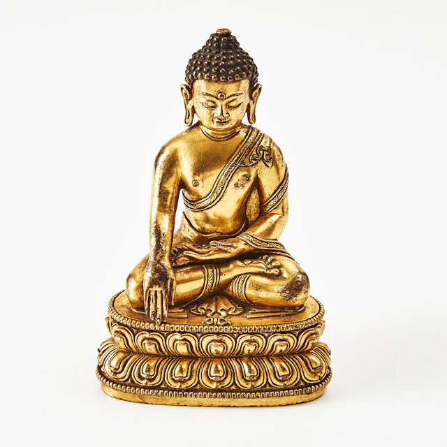 BUDDHA, brons, Asien, Shakyamuni, förseglad med bottenplatta.