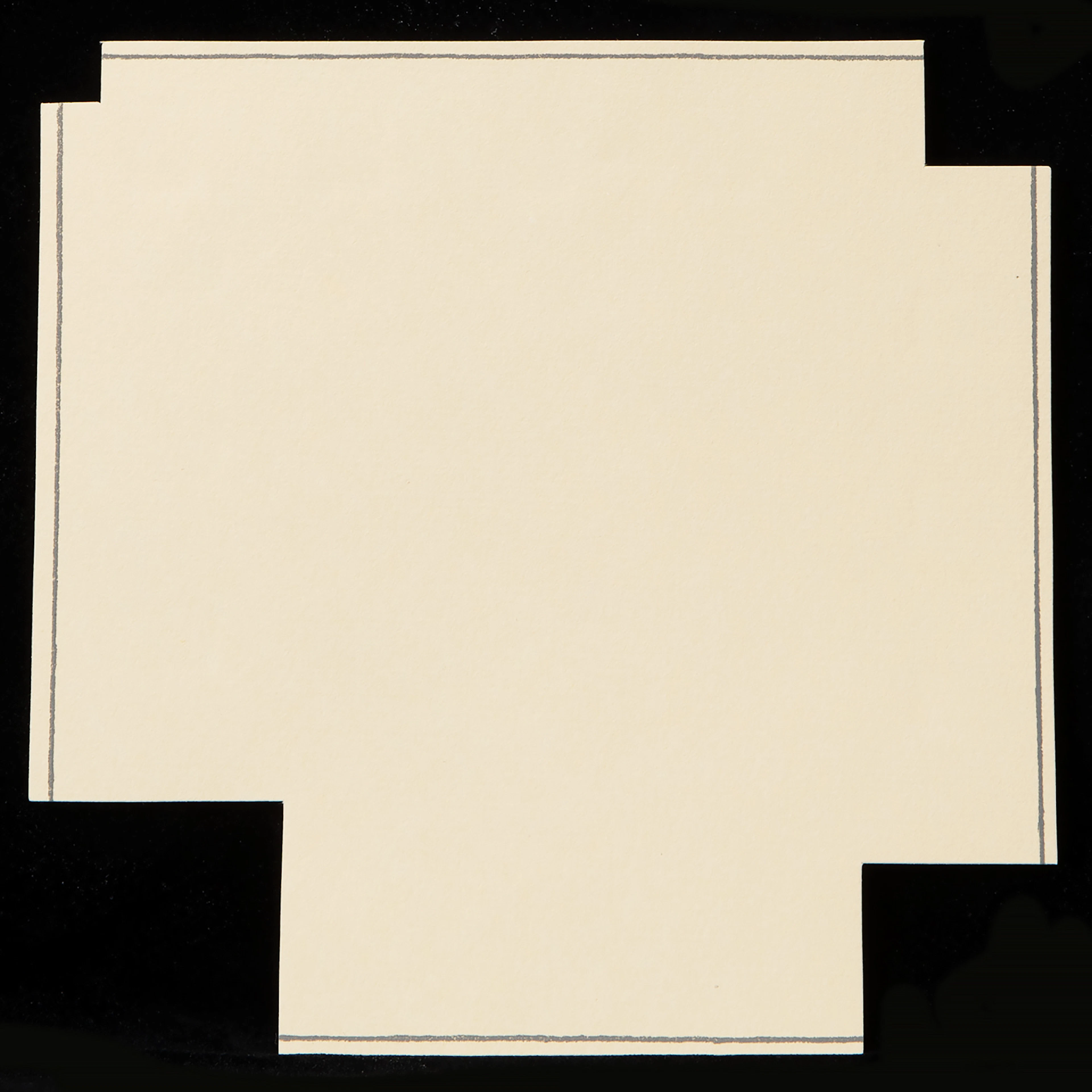 ROBERT MANGOLD. "A Square with Four Squares Cut Away" från "the Rubber