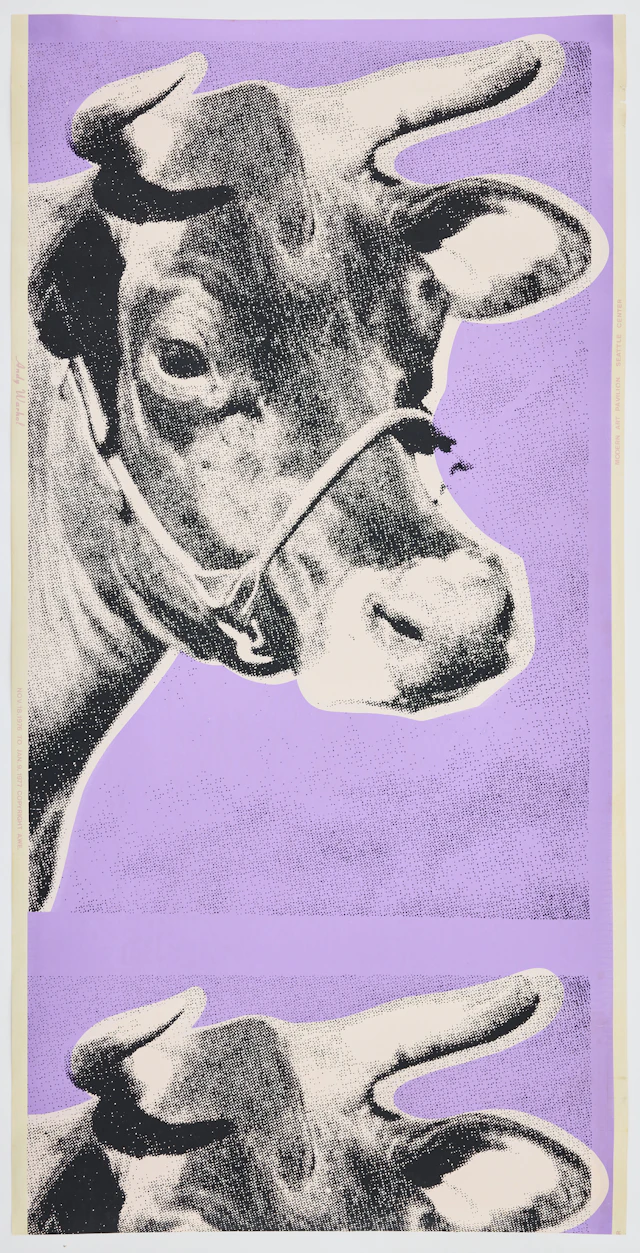 ANDY WARHOL. "Cow".