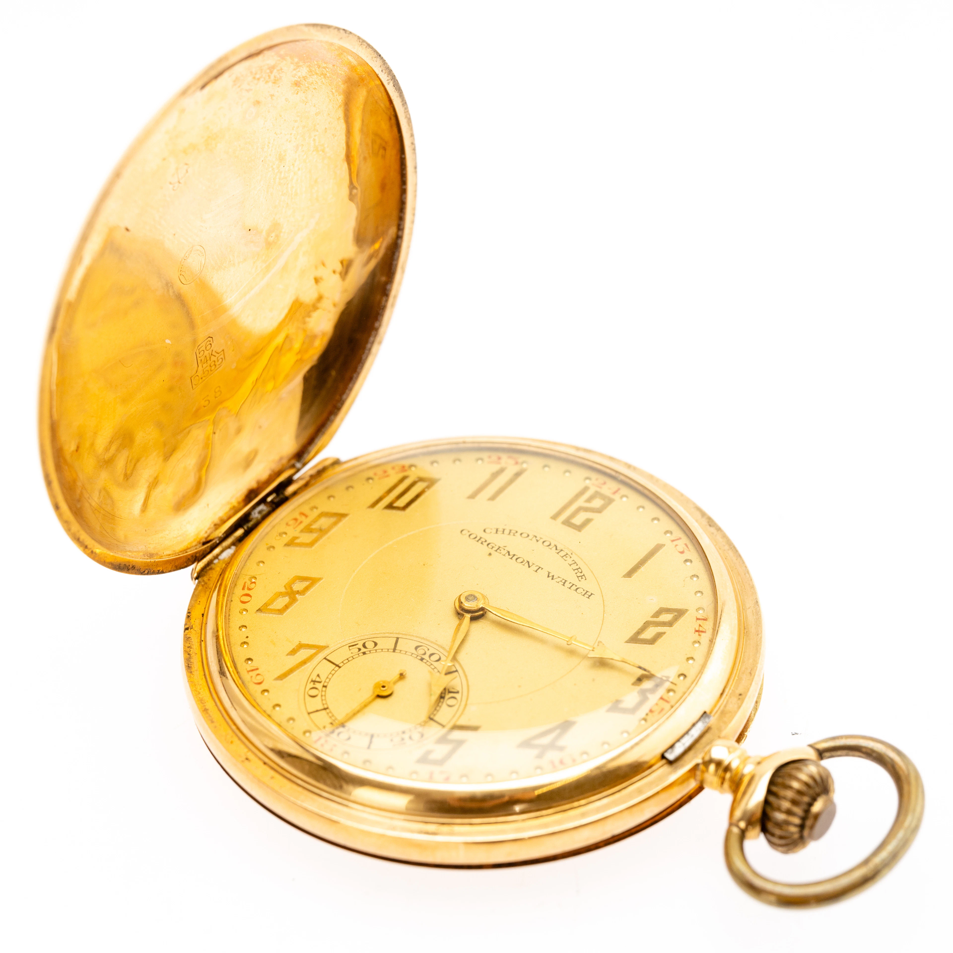 Gold Taschenuhr.